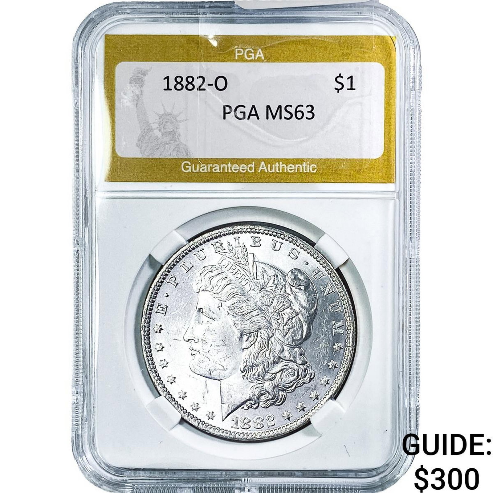 1882-O Morgan Silver Dollar PGA MS63 (1 of 2)