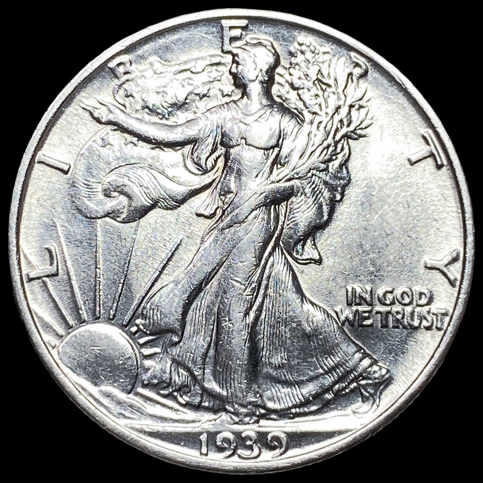 1939-S Walking Liberty Half Dollar CHOICE AU: 1939-S Walking Liberty Half Dollar CHOICE AU
