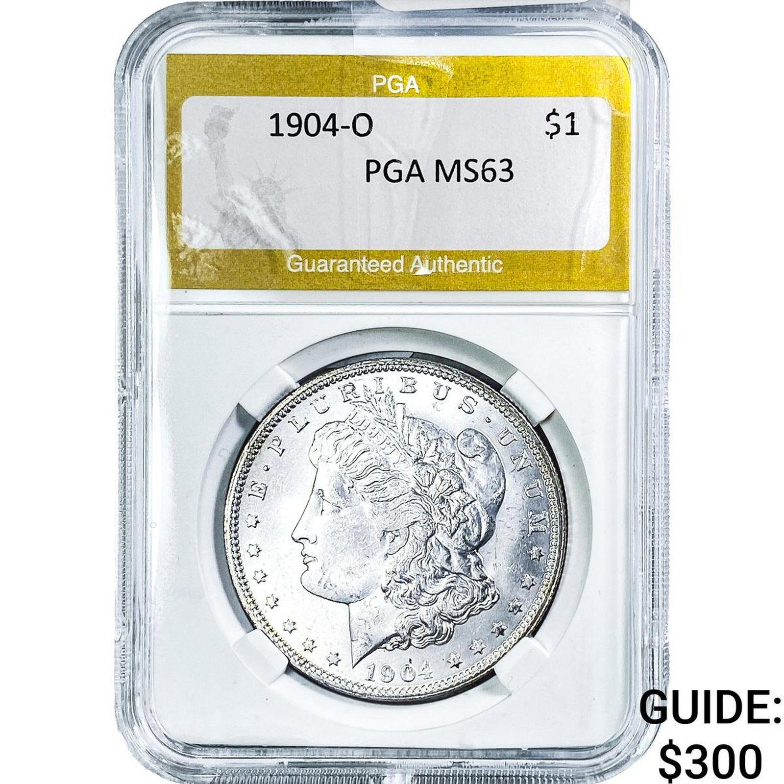 1904-O Morgan Silver Dollar PGA MS63: 1904-O Morgan Silver Dollar PGA MS63