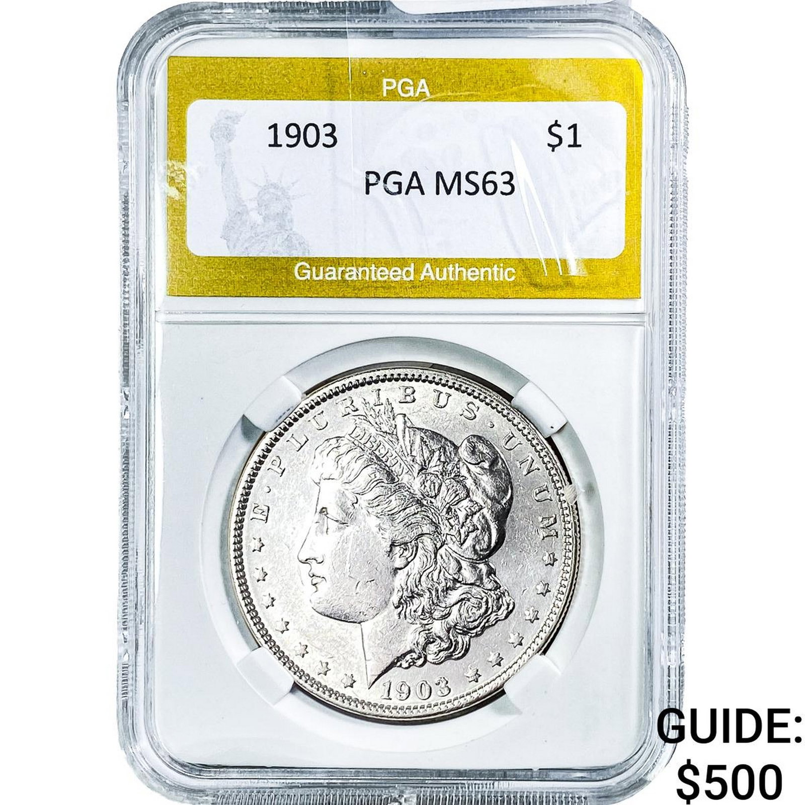 1903 Morgan Silver Dollar PGA MS63: 1903 Morgan Silver Dollar PGA MS63