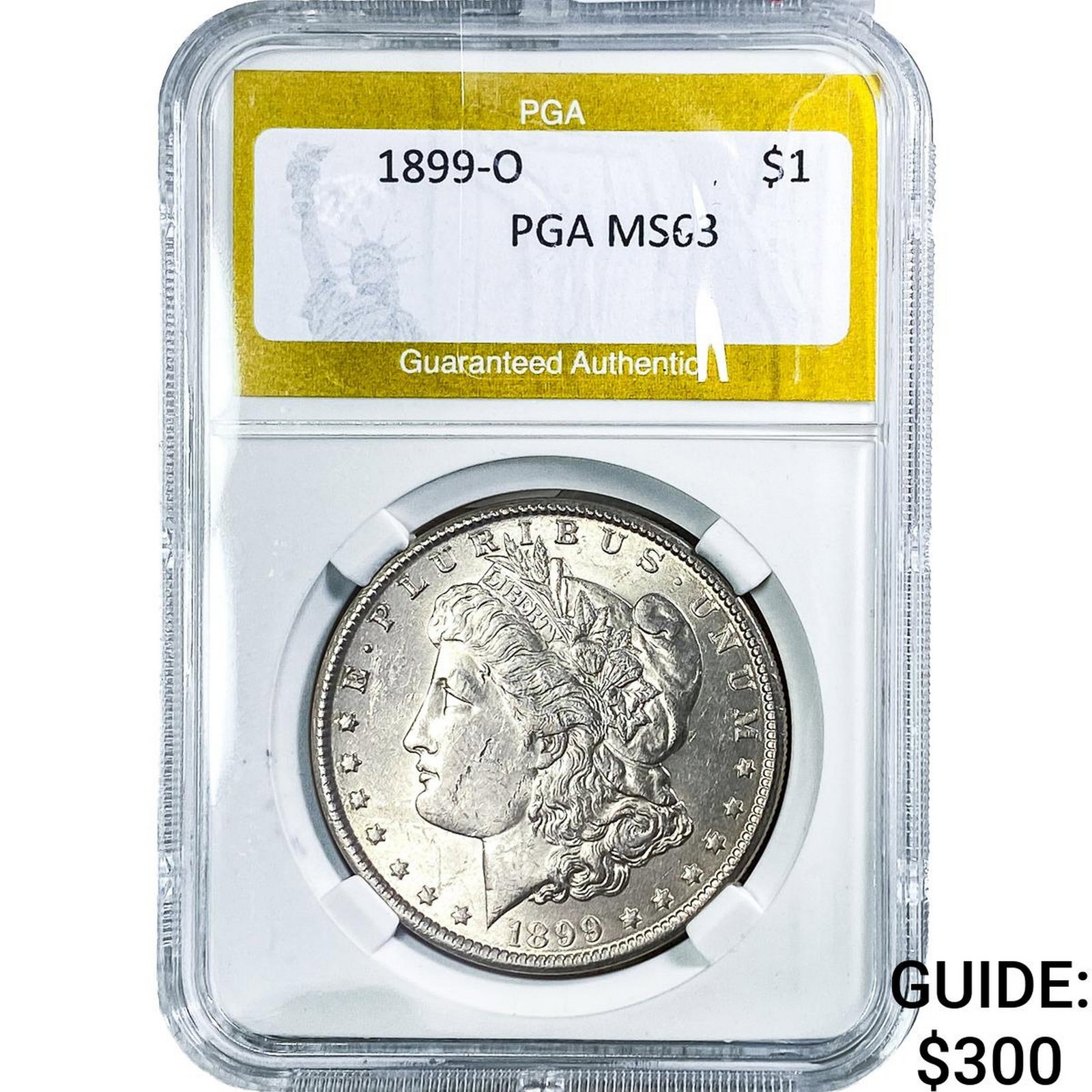 1899-O Morgan Silver Dollar PGA MS63: 1899-O Morgan Silver Dollar PGA MS63