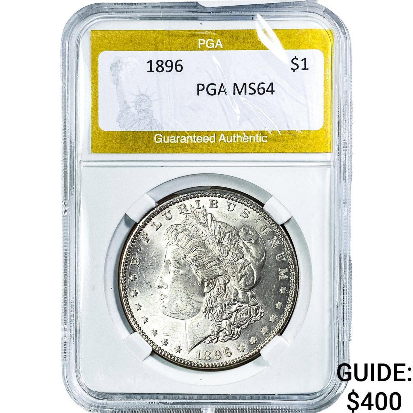 1896 Morgan Silver Dollar PGA MS64: 1896 Morgan Silver Dollar PGA MS64