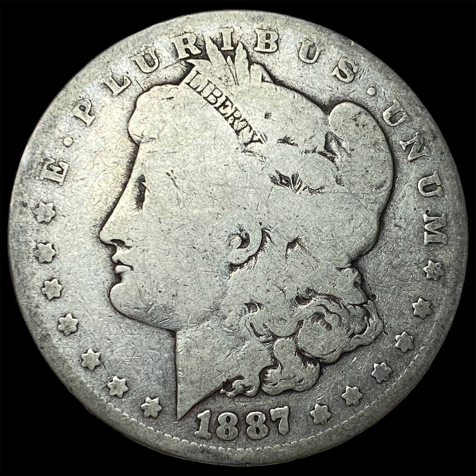 1887 Silver Morgan Dollar NICELY CIRCULATED: 1887 Silver Morgan Dollar NICELY CIRCULATED