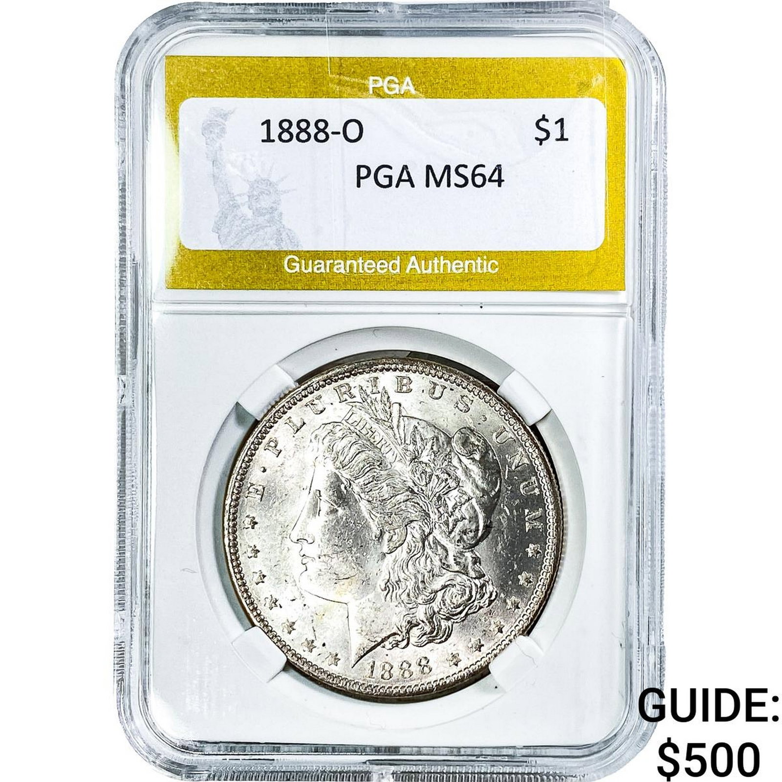 1888-O Morgan Silver Dollar PGA MS64: 1888-O Morgan Silver Dollar PGA MS64