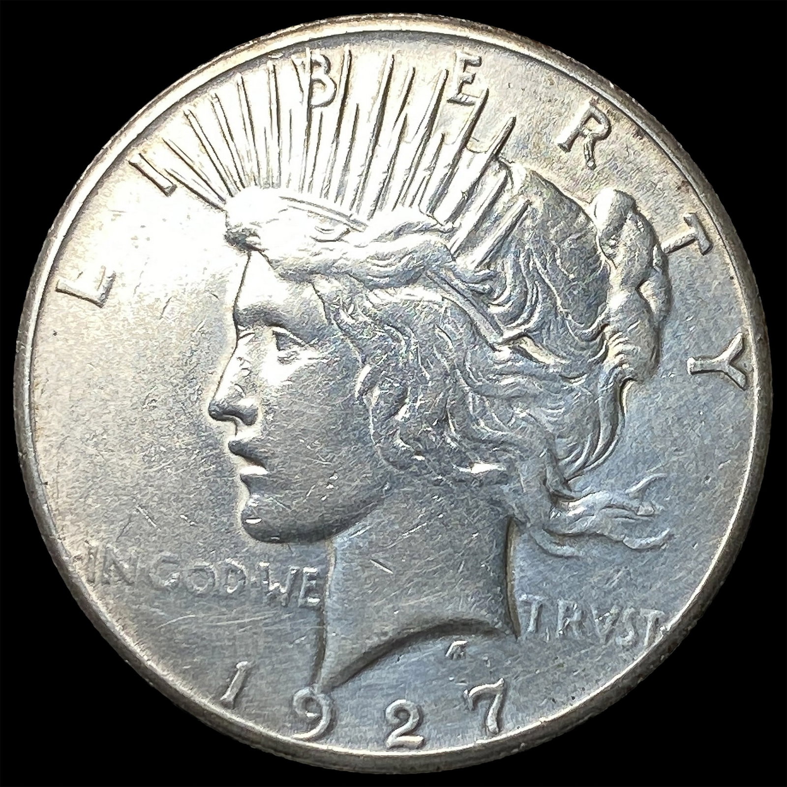 1927 Silver Peace Dollar NEARLY UNCIRCULATED: 1927 Silver Peace Dollar NEARLY UNCIRCULATED