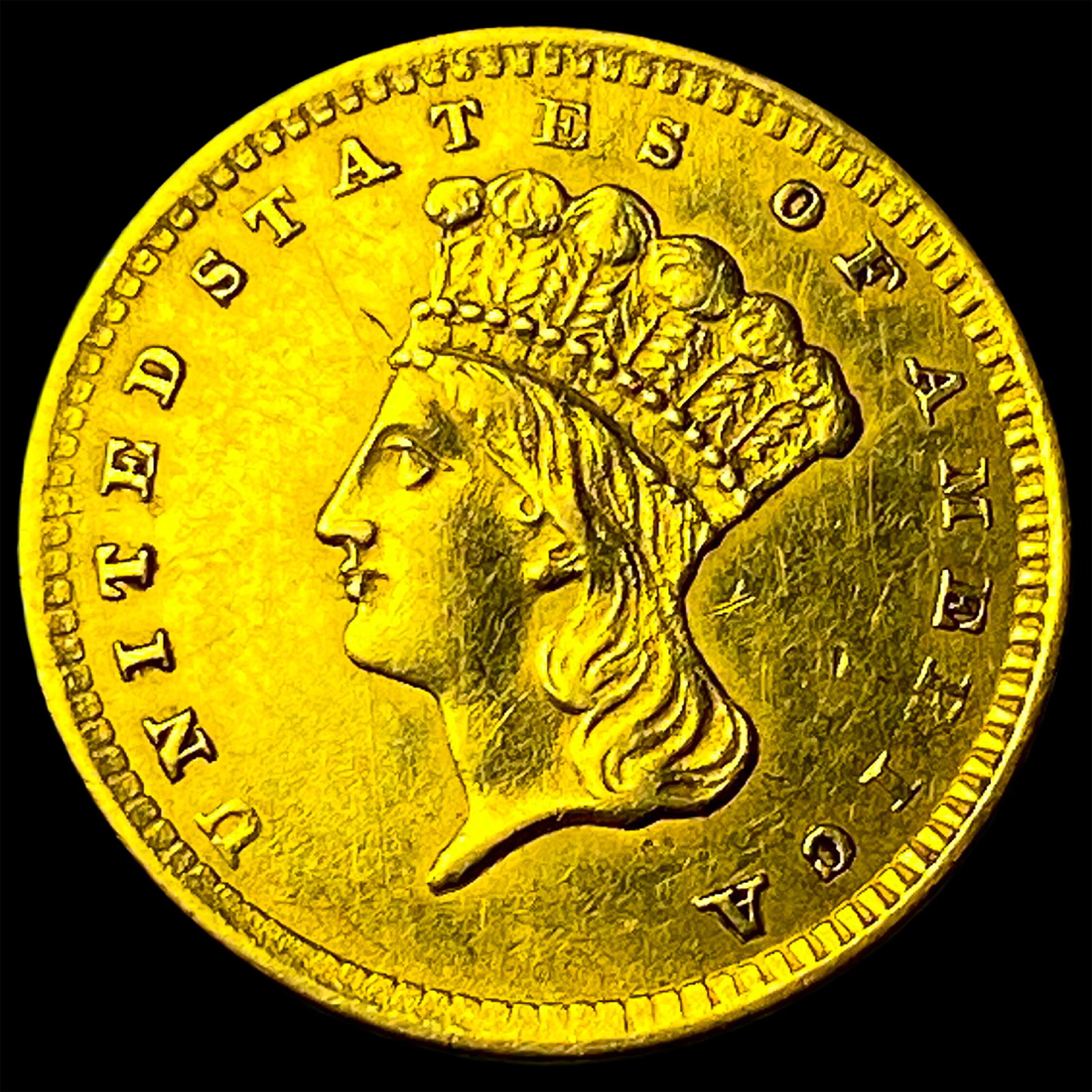 1856 Gold $1 Indian Princess Head Type 2 UNCIRCULATED (1 of 2)