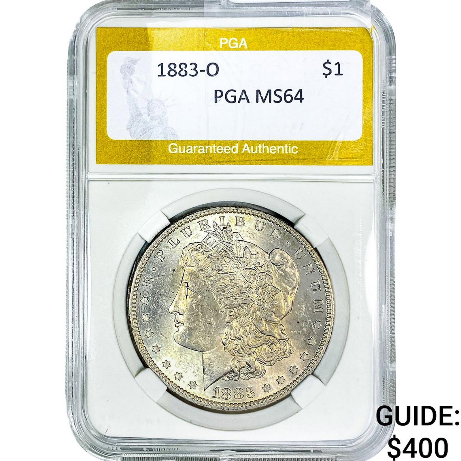 1883-O Morgan Silver Dollar PGA MS64: 1883-O Morgan Silver Dollar PGA MS64