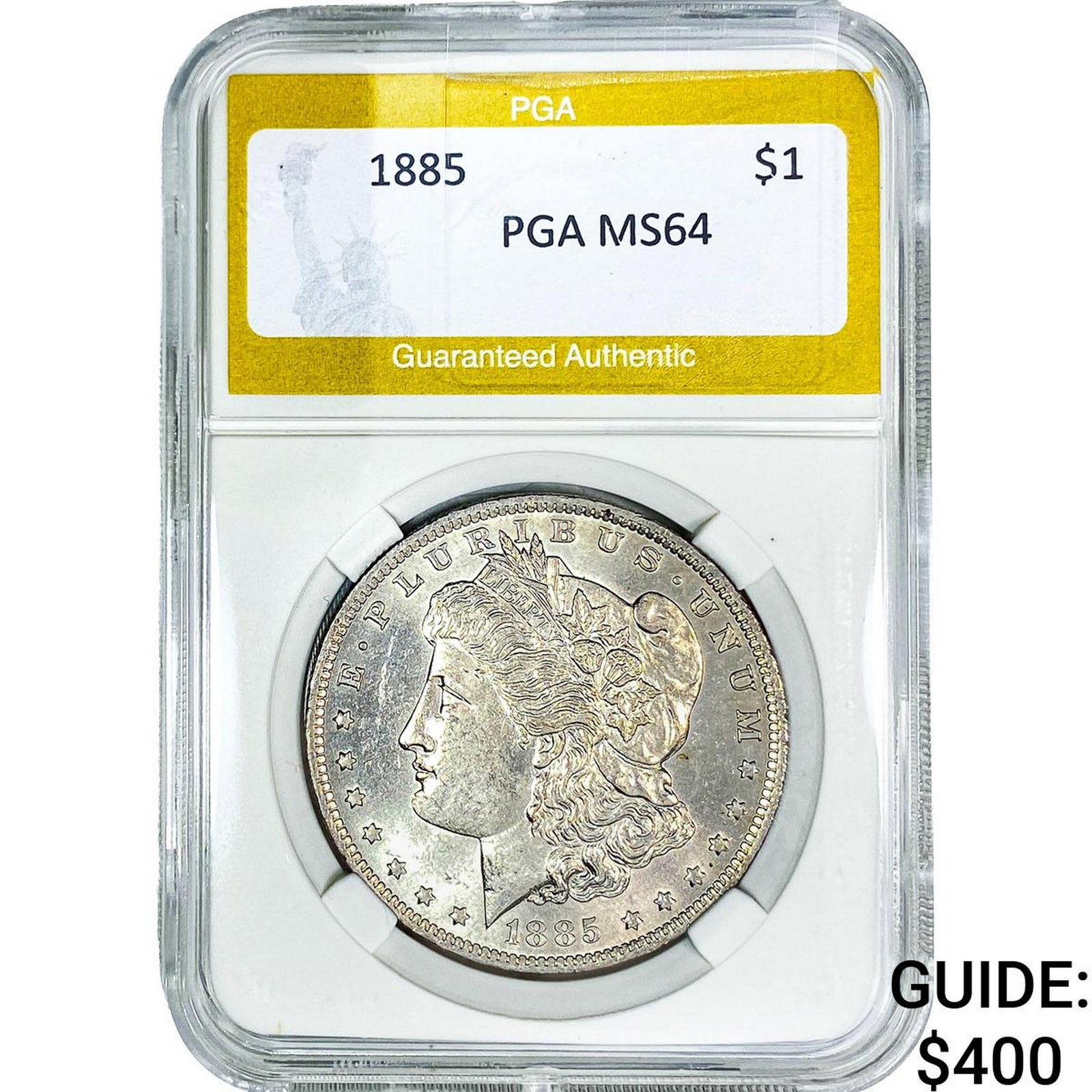 1885 Morgan Silver Dollar PGA MS64: 1885 Morgan Silver Dollar PGA MS64