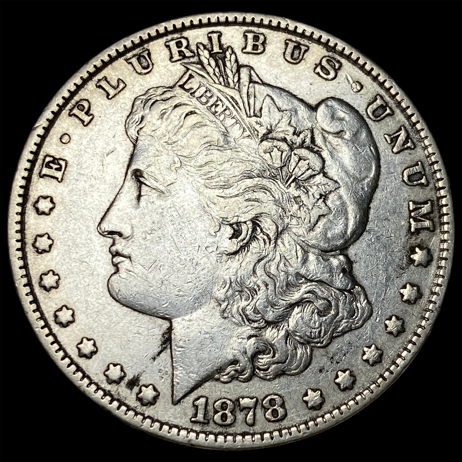 1878 Silver Morgan Dollar NEARLY UNCIRCULATED: 1878 Silver Morgan Dollar NEARLY UNCIRCULATED