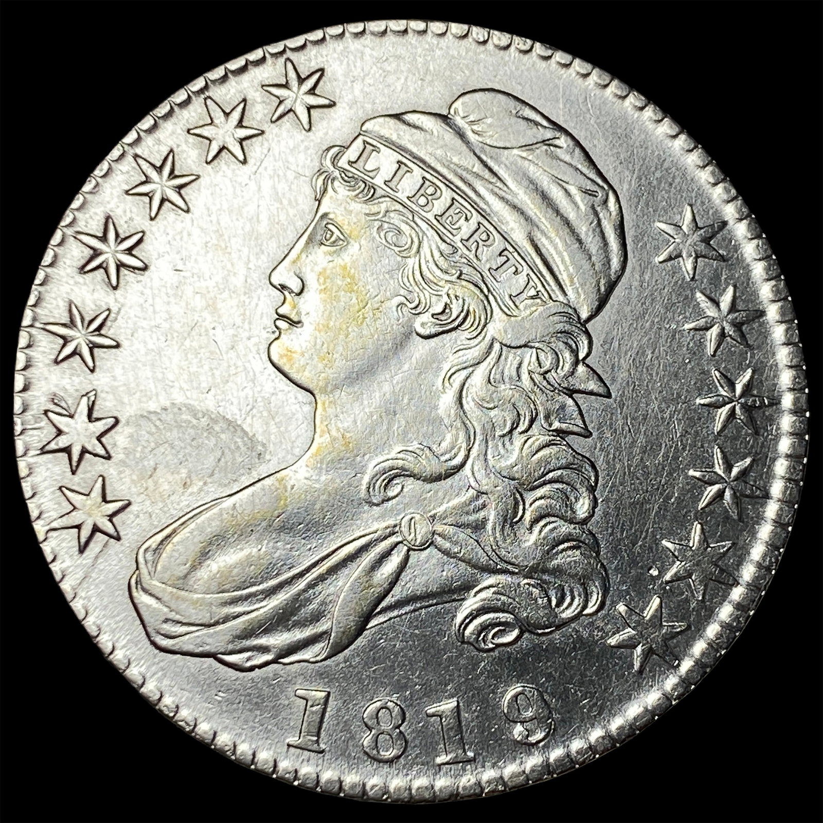 1819 Capped Bust Half Dollar CLOSELY UNCIRCULATED (1 of 2)