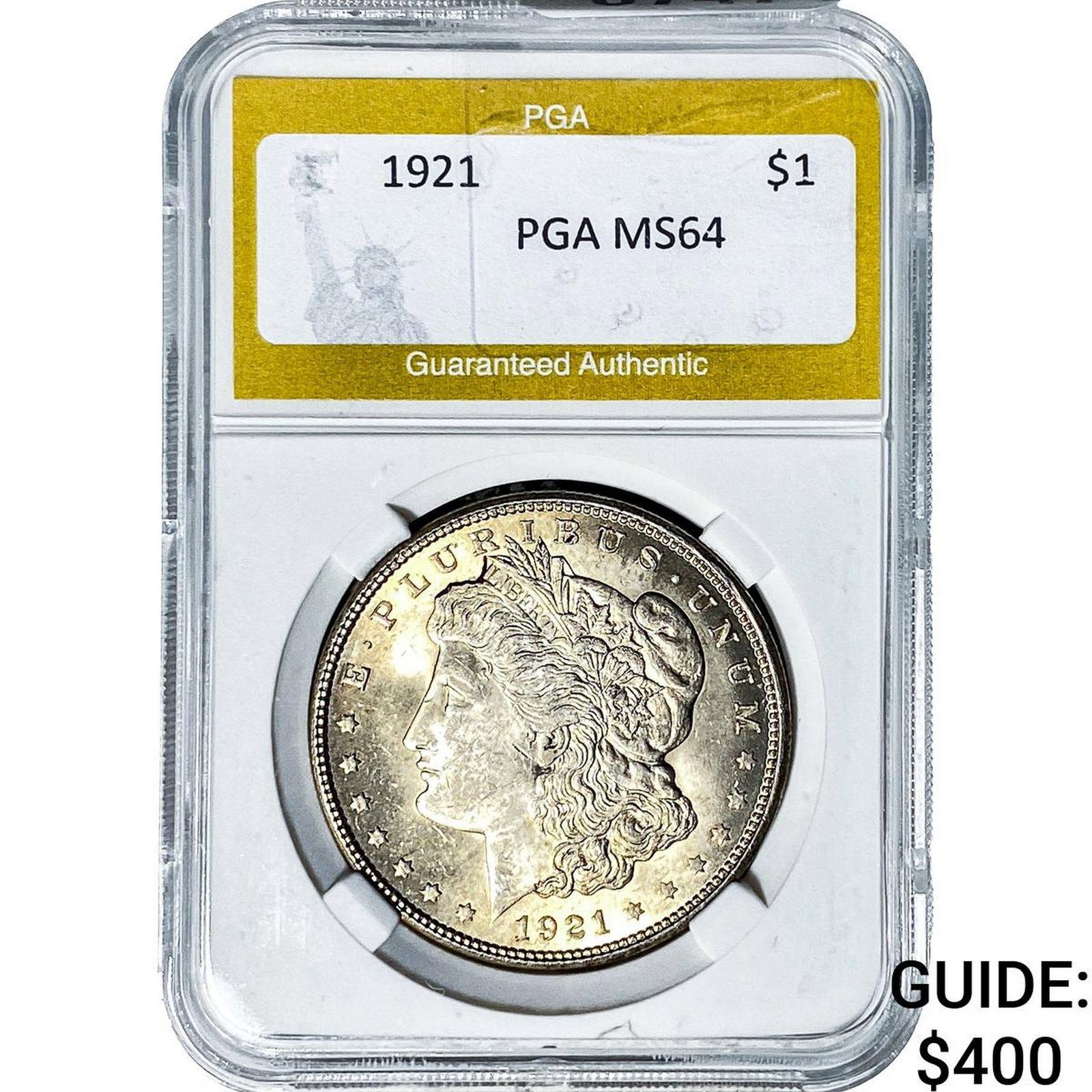 1921 Morgan Silver Dollar PGA MS64: 1921 Morgan Silver Dollar PGA MS64