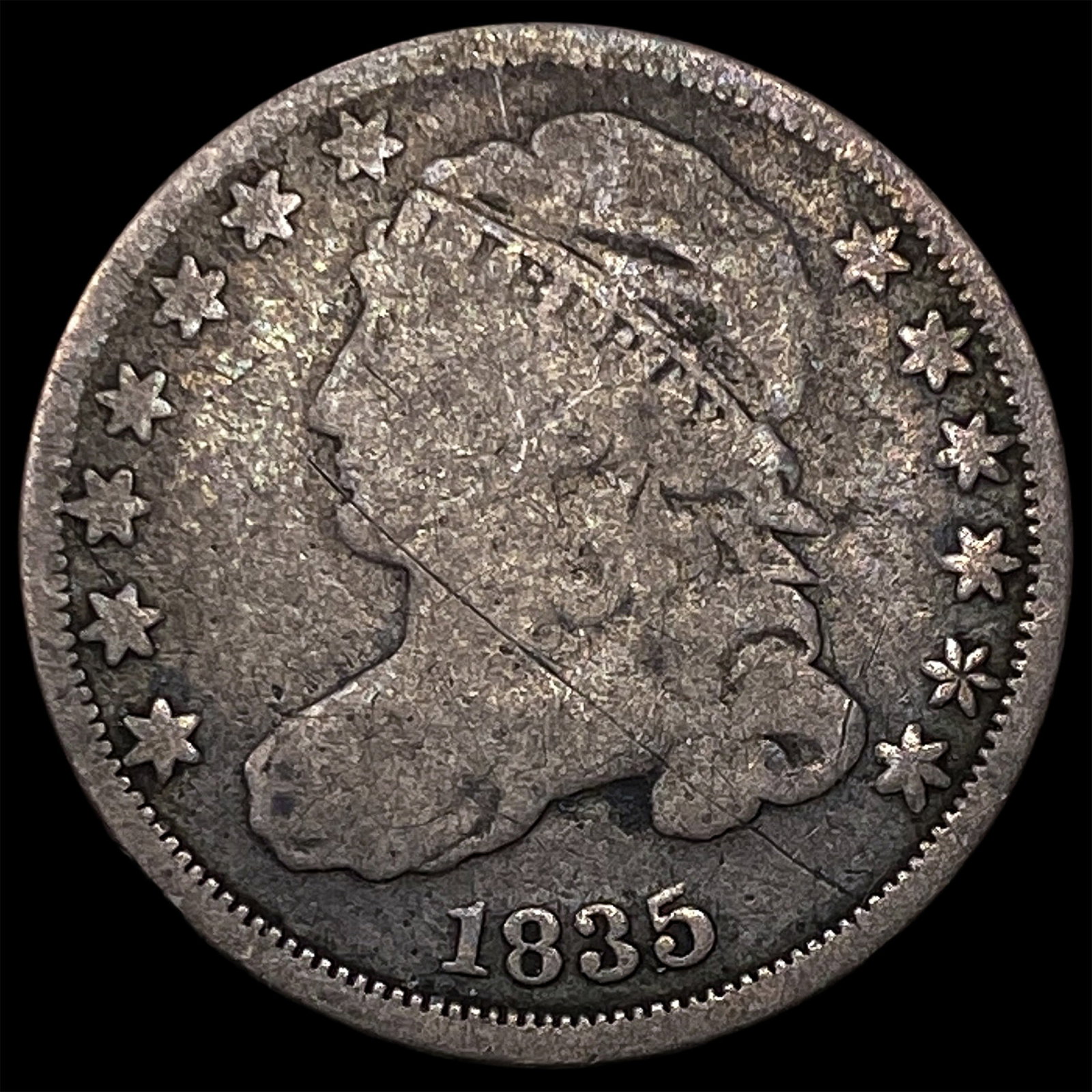 1835 Silver Capped Bust Dime LIGHTLY CIRCULATED (1 of 2)