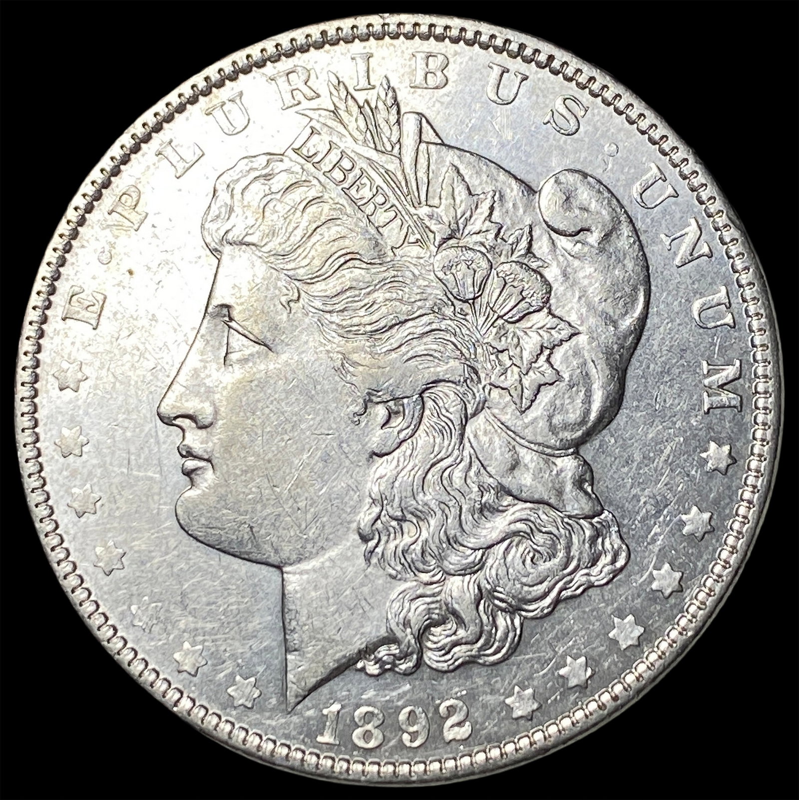 1892 Morgan Silver Dollar CHOICE AU: 1892 Morgan Silver Dollar CHOICE AU