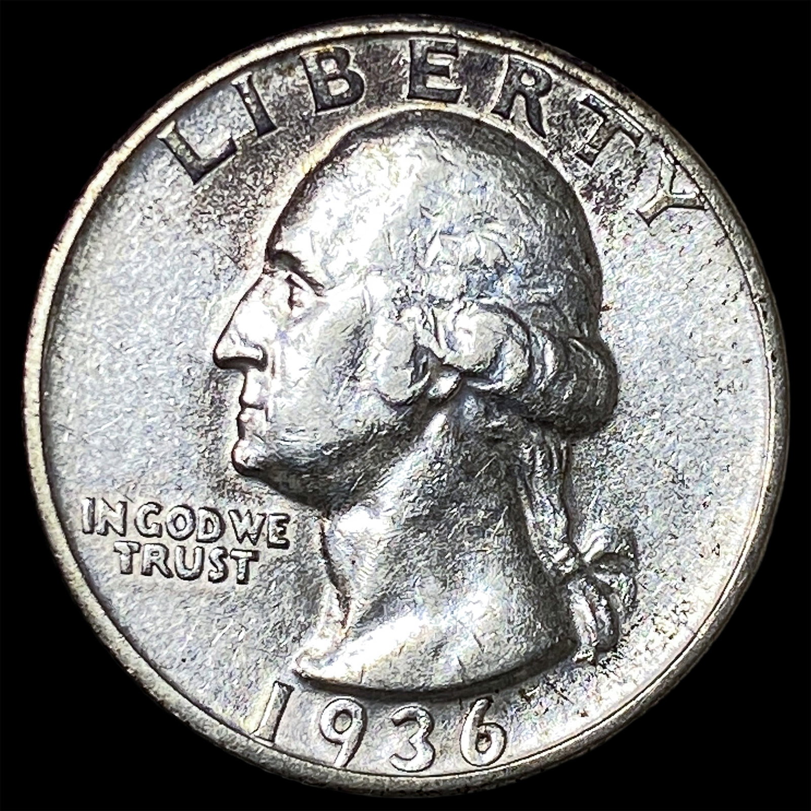 1936-S Silver Washington Quarter CLOSELY UNCIRCULATED: 1936-S Silver Washington Quarter CLOSELY UNCIRCULATED