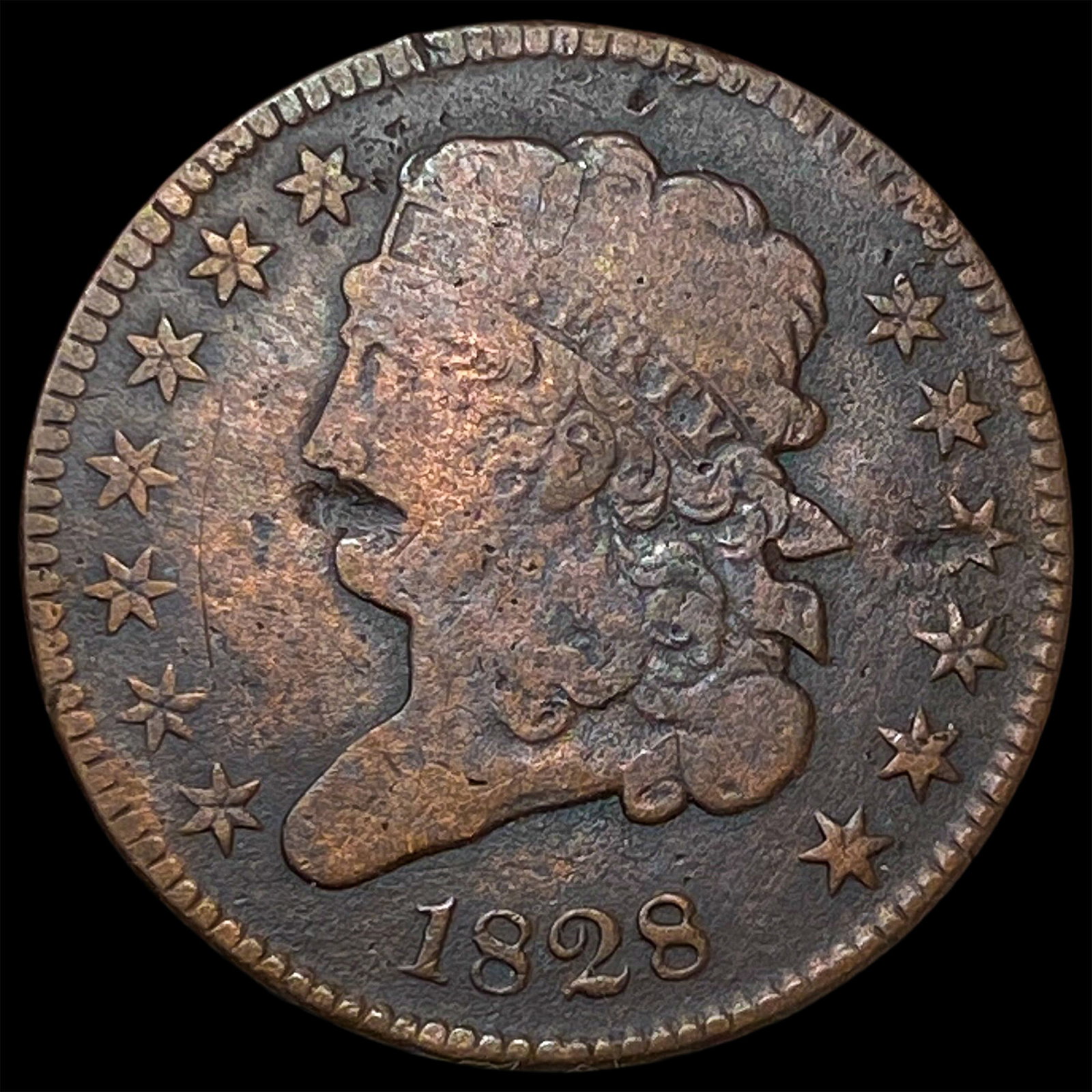1828 Classic Head Half Cent LIGHTLY CIRCULATED: 1828 Classic Head Half Cent LIGHTLY CIRCULATED
