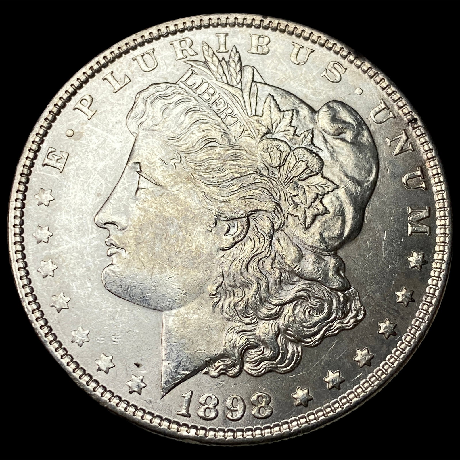 1898 Morgan Silver Dollar NEARLY UNCIRCULATED: 1898 Morgan Silver Dollar NEARLY UNCIRCULATED