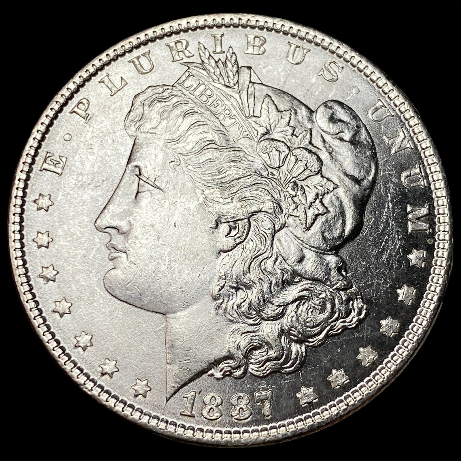 1887 Silver Morgan Dollar CHOICE BU: 1887 Silver Morgan Dollar CHOICE BU