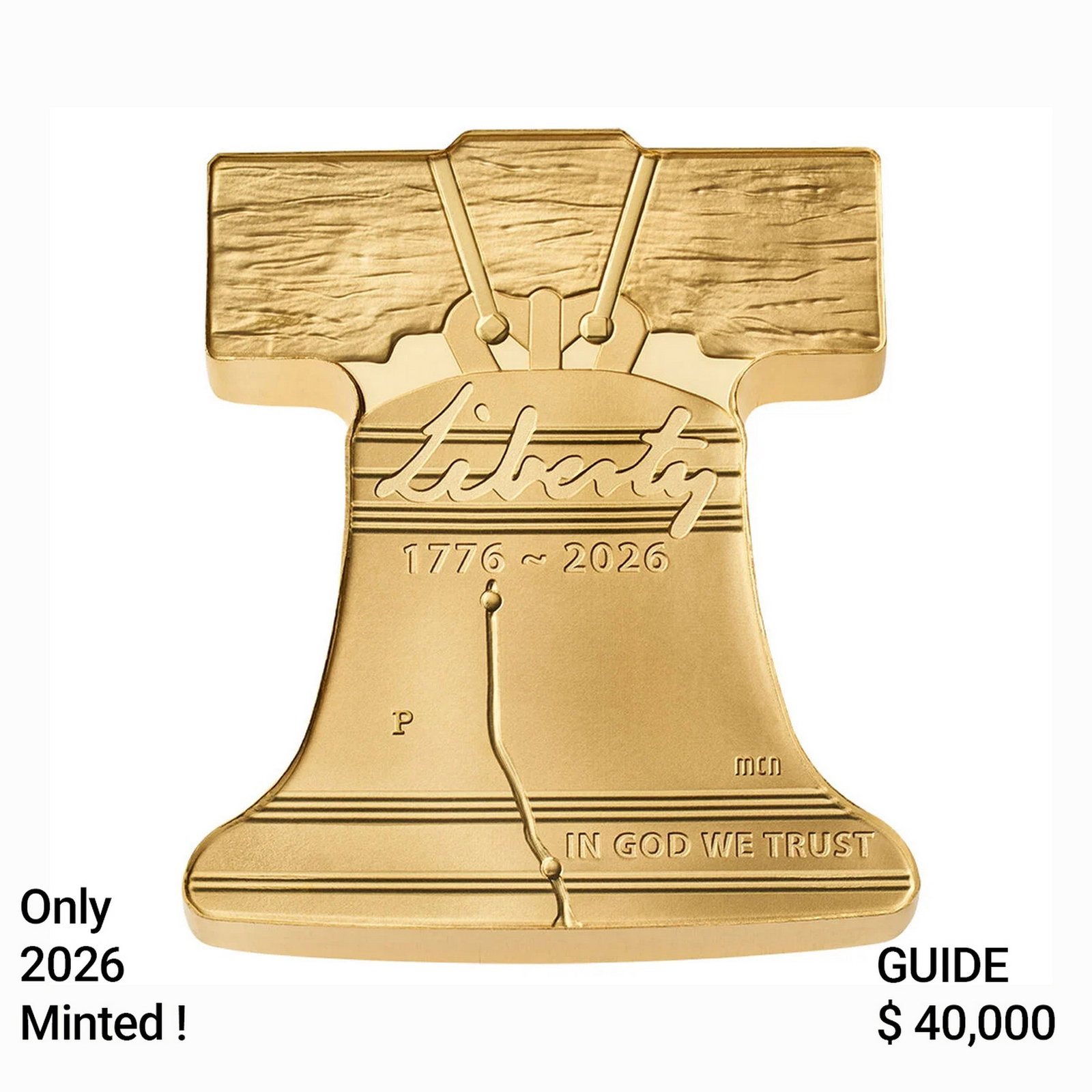 Freedom Ringing-Liberty Bell One Ounce Gold Coin (1 of 4)