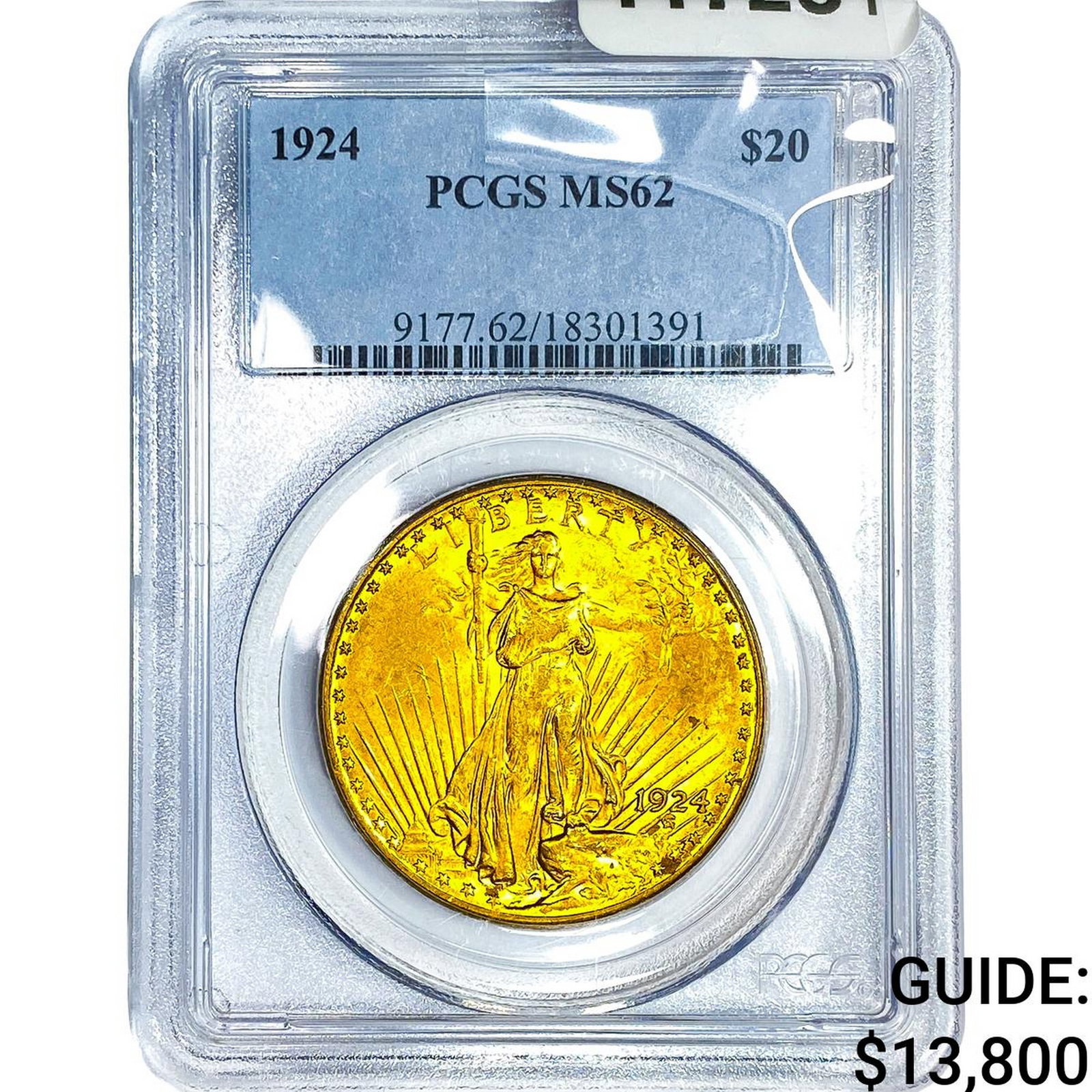 1924 $20 Gold Double Eagle PCGS MS62: 1924 $20 Gold Double Eagle PCGS MS62