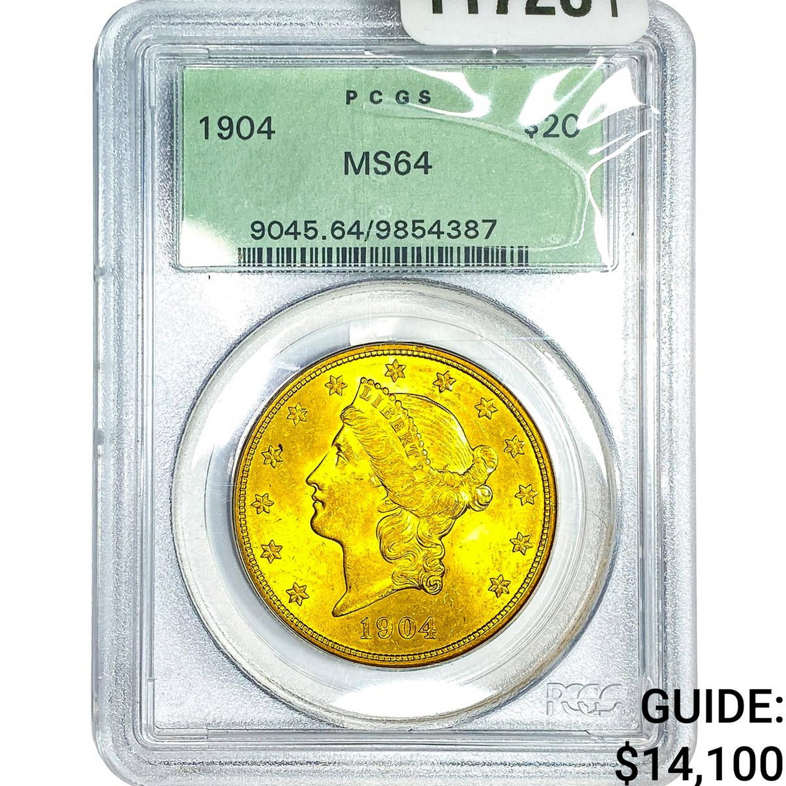 1904 $20 Gold Double Eagle PCGS MS64: 1904 $20 Gold Double Eagle PCGS MS64