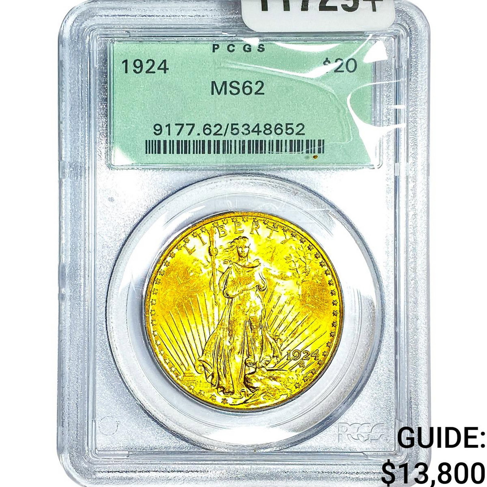 1924 $20 Gold Double Eagle PCGS MS62: 1924 $20 Gold Double Eagle PCGS MS62