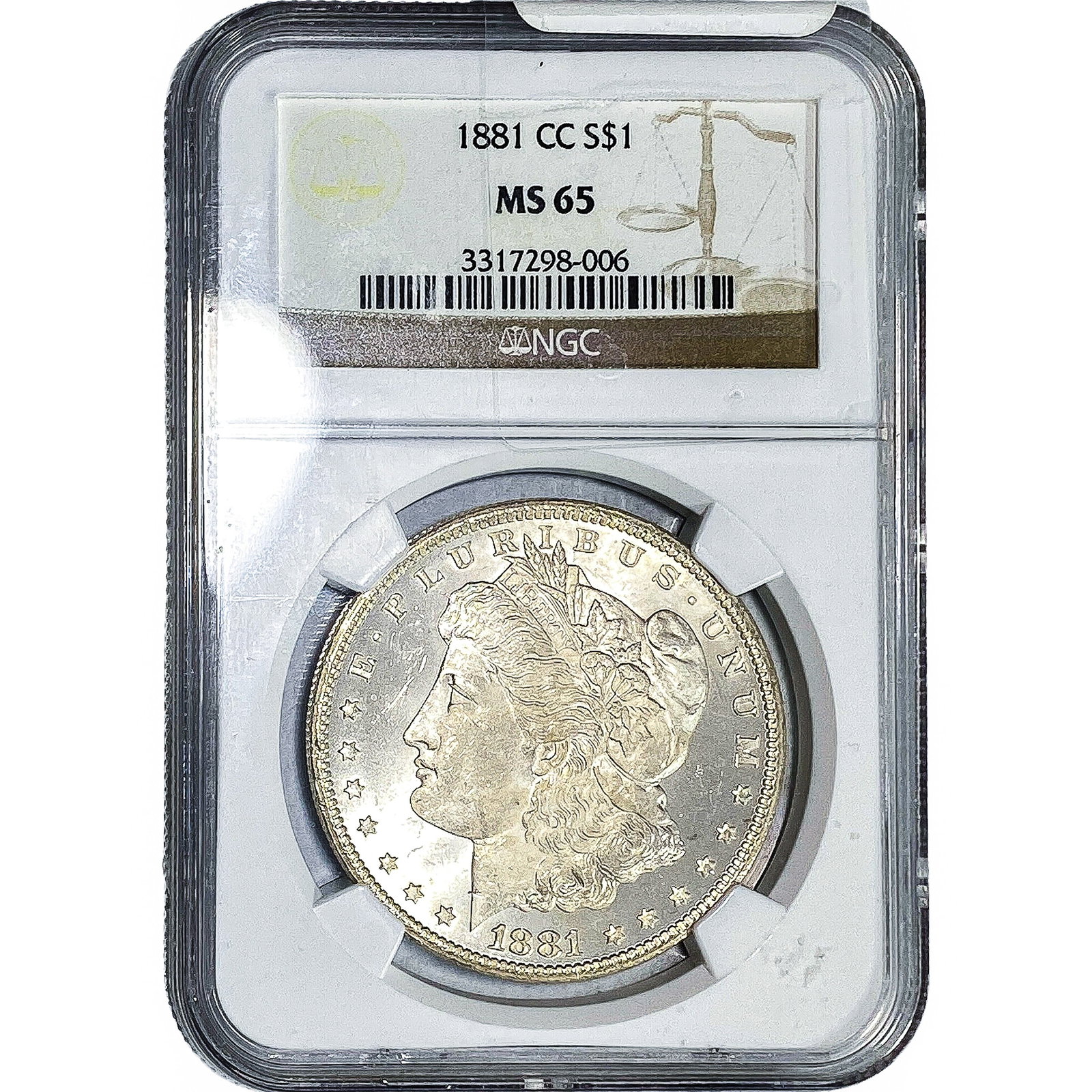 1881-CC Morgan Silver Dollar NGC MS65 (1 of 4)