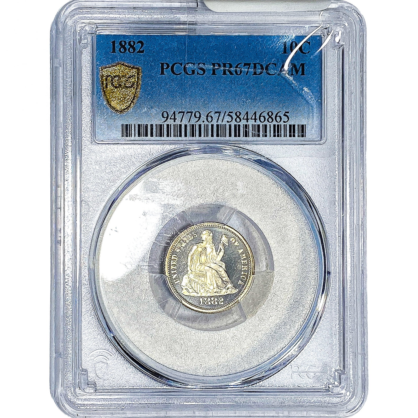 1882 Seated Liberty Dime PCGS PR67 DCAM (1 of 4)