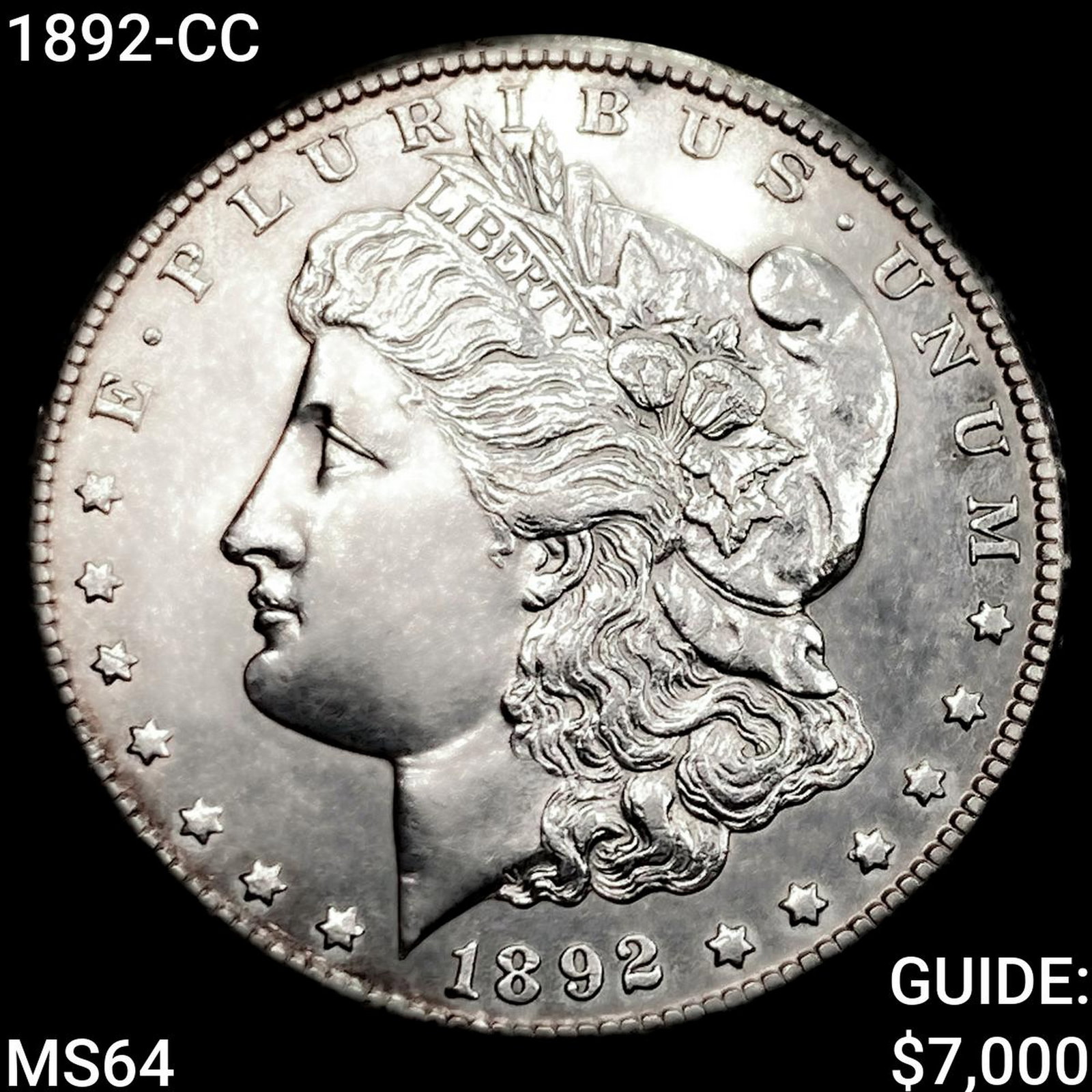 1892-CC Morgan Silver Dollar CHOICE BU (1 of 2)