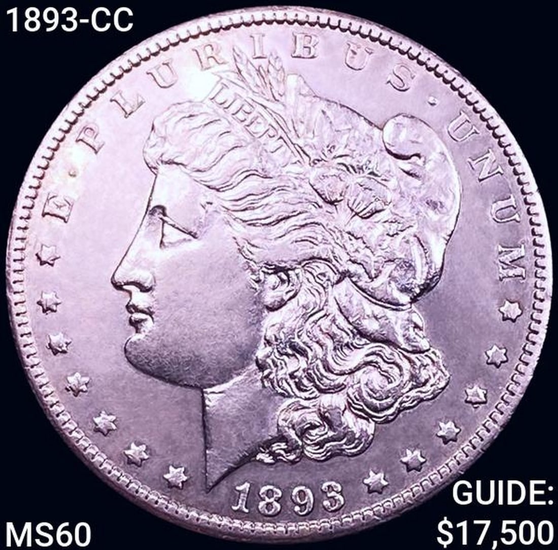 1893-CC Morgan Silver Dollar UNCIRCULATED: 1893-CC Morgan Silver Dollar UNCIRCULATED