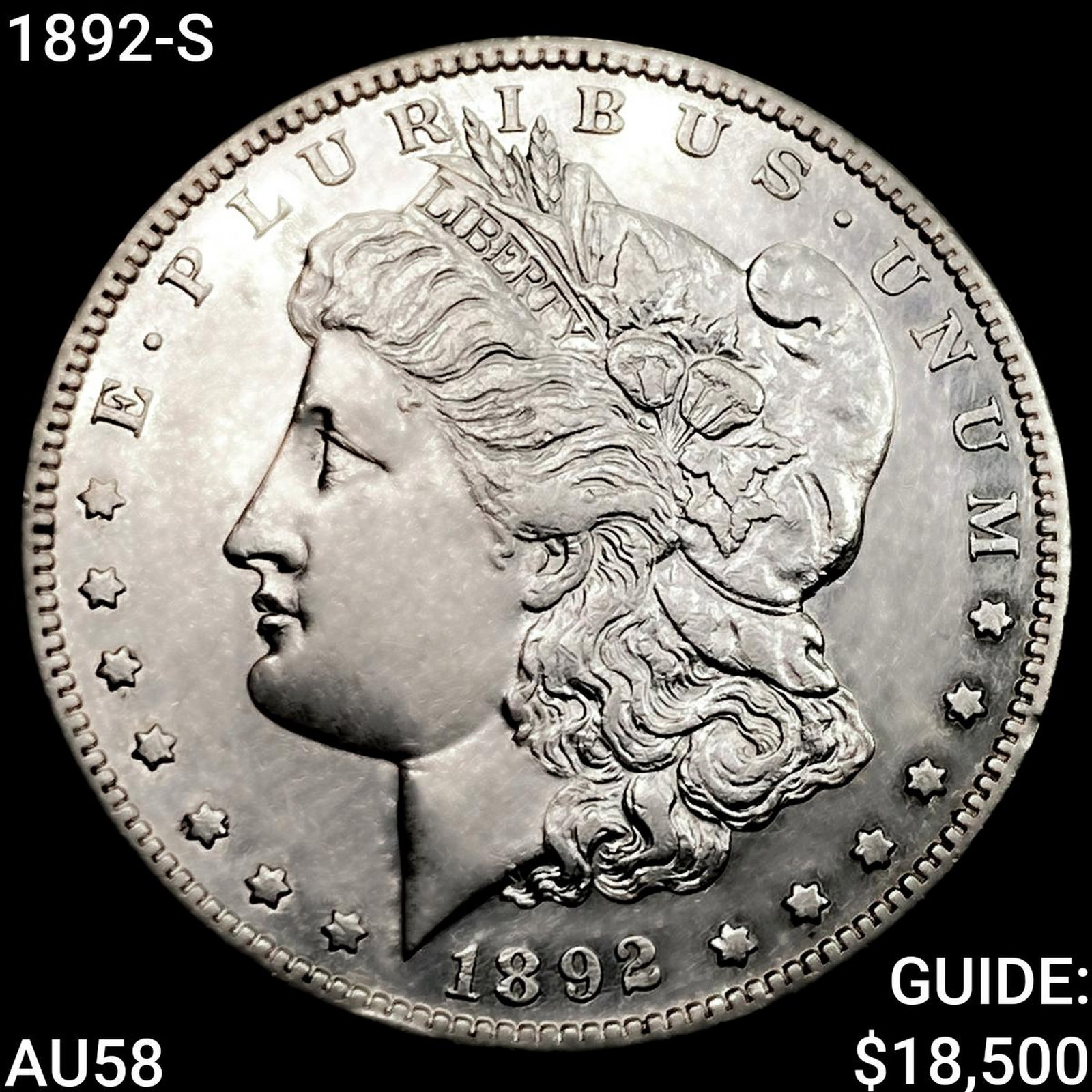 1892-S Morgan Silver Dollar CHOICE AU (1 of 2)