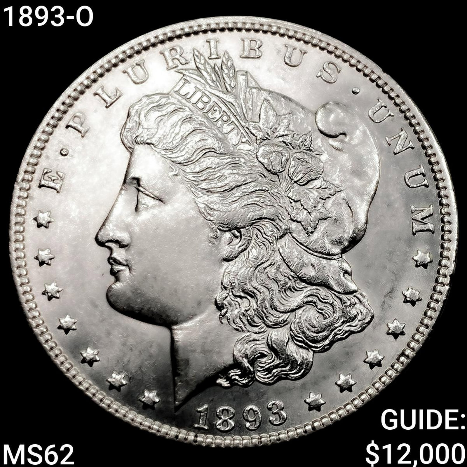 1893-O Morgan Silver Dollar UNCIRCULATED: 1893-O Morgan Silver Dollar UNCIRCULATED