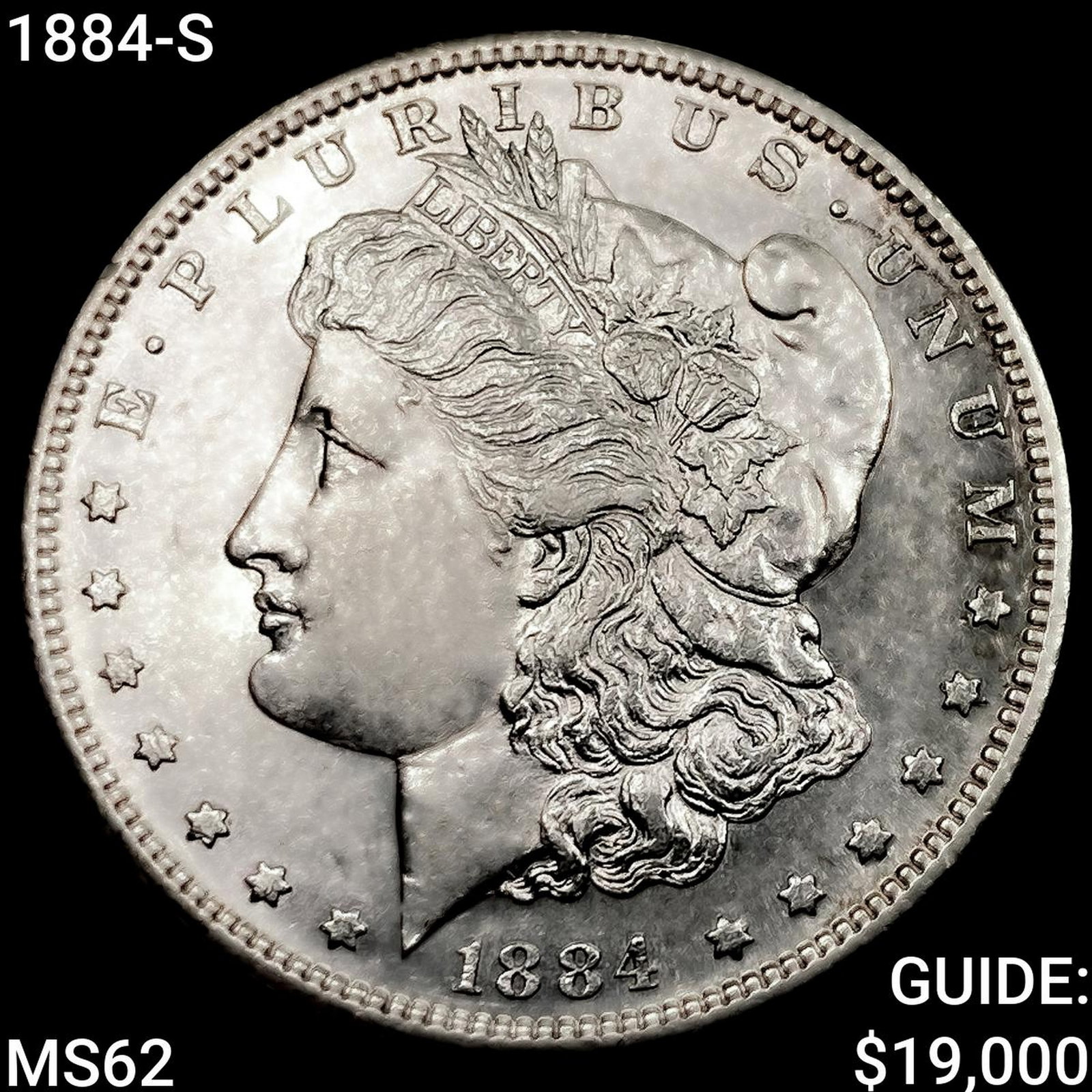 1884-S Morgan Silver Dollar UNCIRCULATED: 1884-S Morgan Silver Dollar UNCIRCULATED
