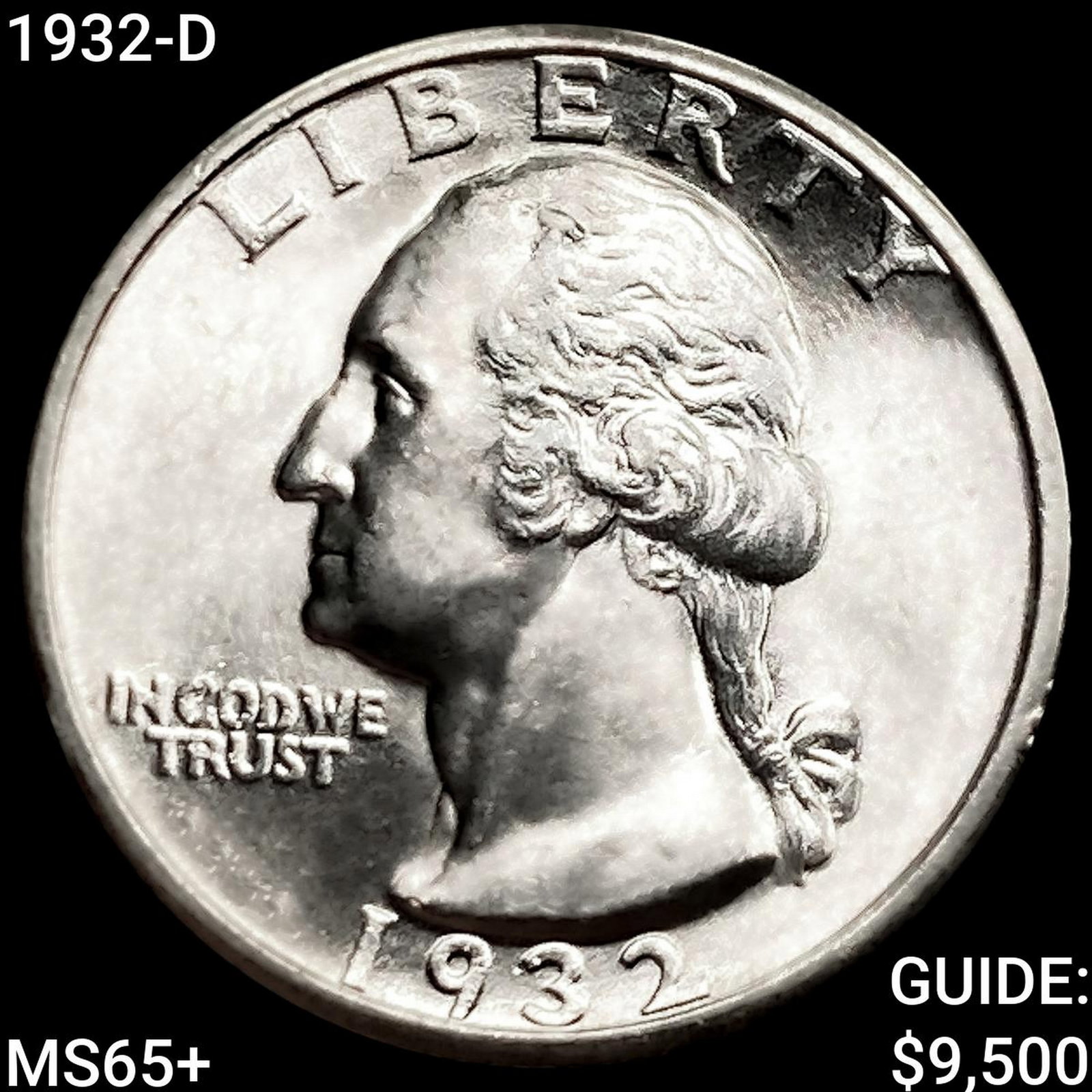 1932-D Washington Silver Quarter GEM BU +: 1932-D Washington Silver Quarter GEM BU +
