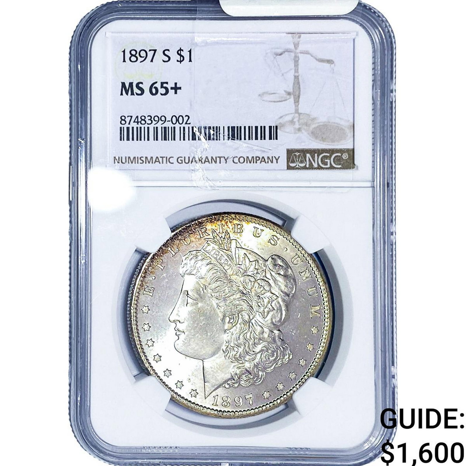 1897-S Morgan Silver Dollar NGC MS65+ (1 of 4)