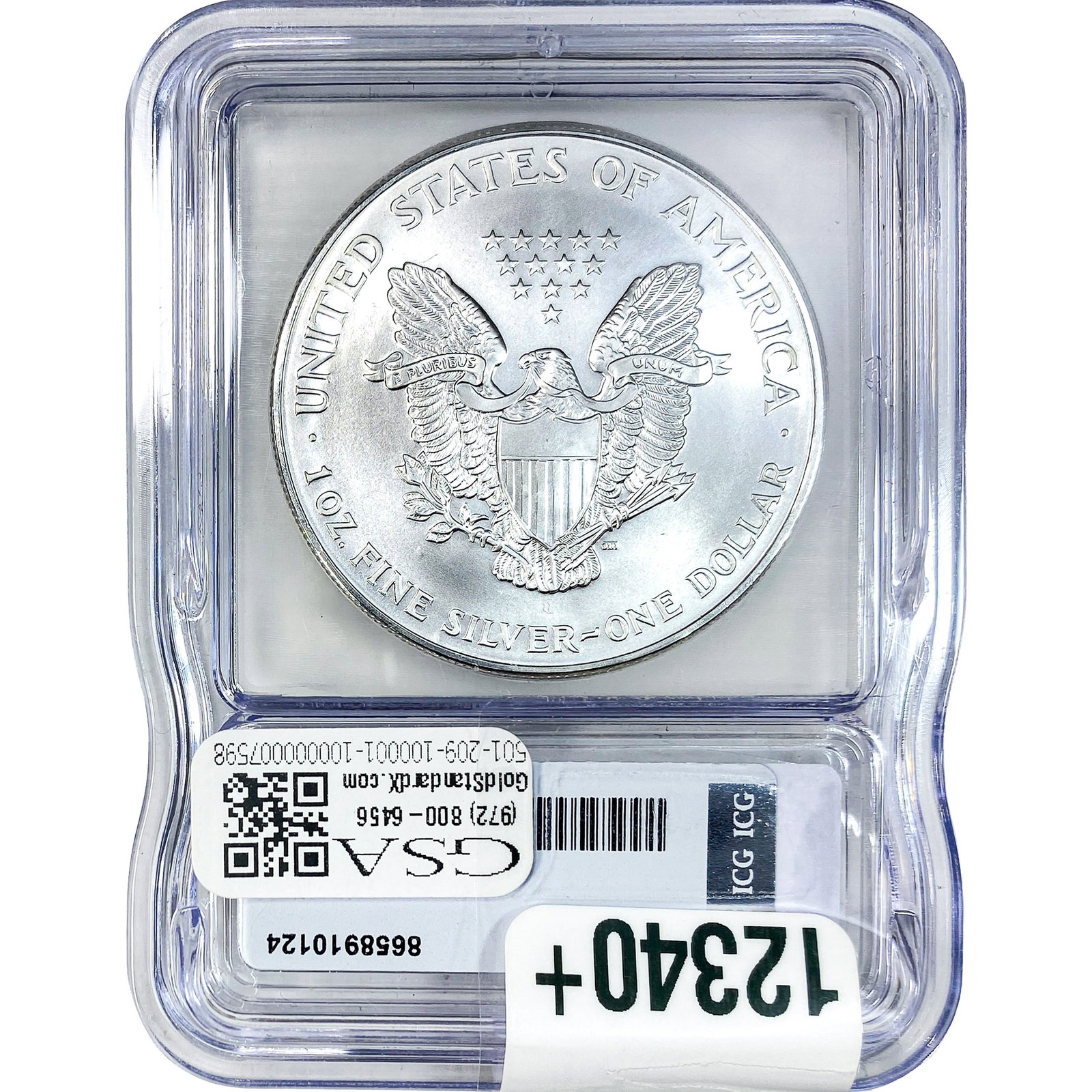 1999 Silver Eagle ICG MS70 - 2