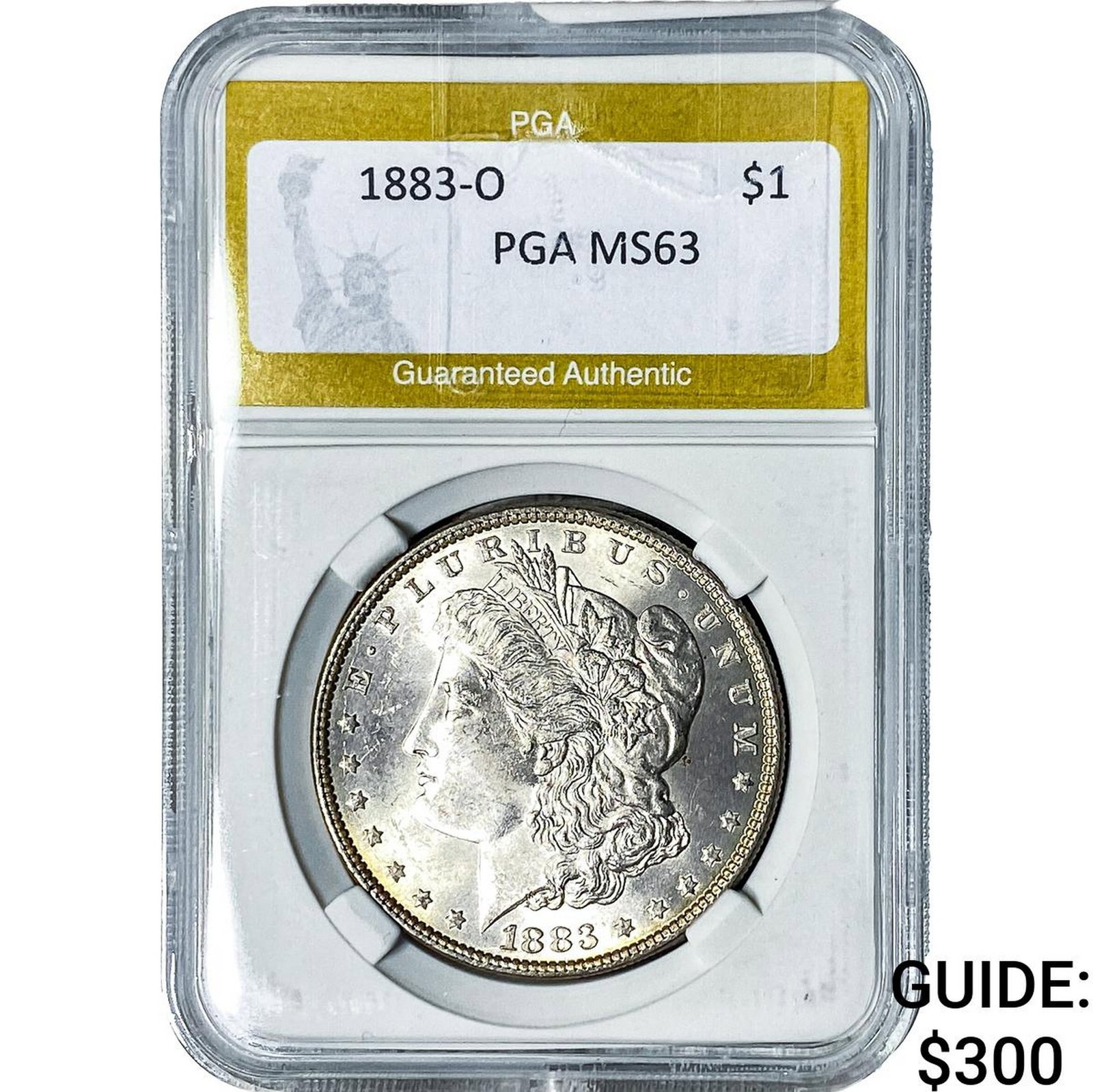 1883-O Morgan Silver Dollar PGA MS63: 1883-O Morgan Silver Dollar PGA MS63