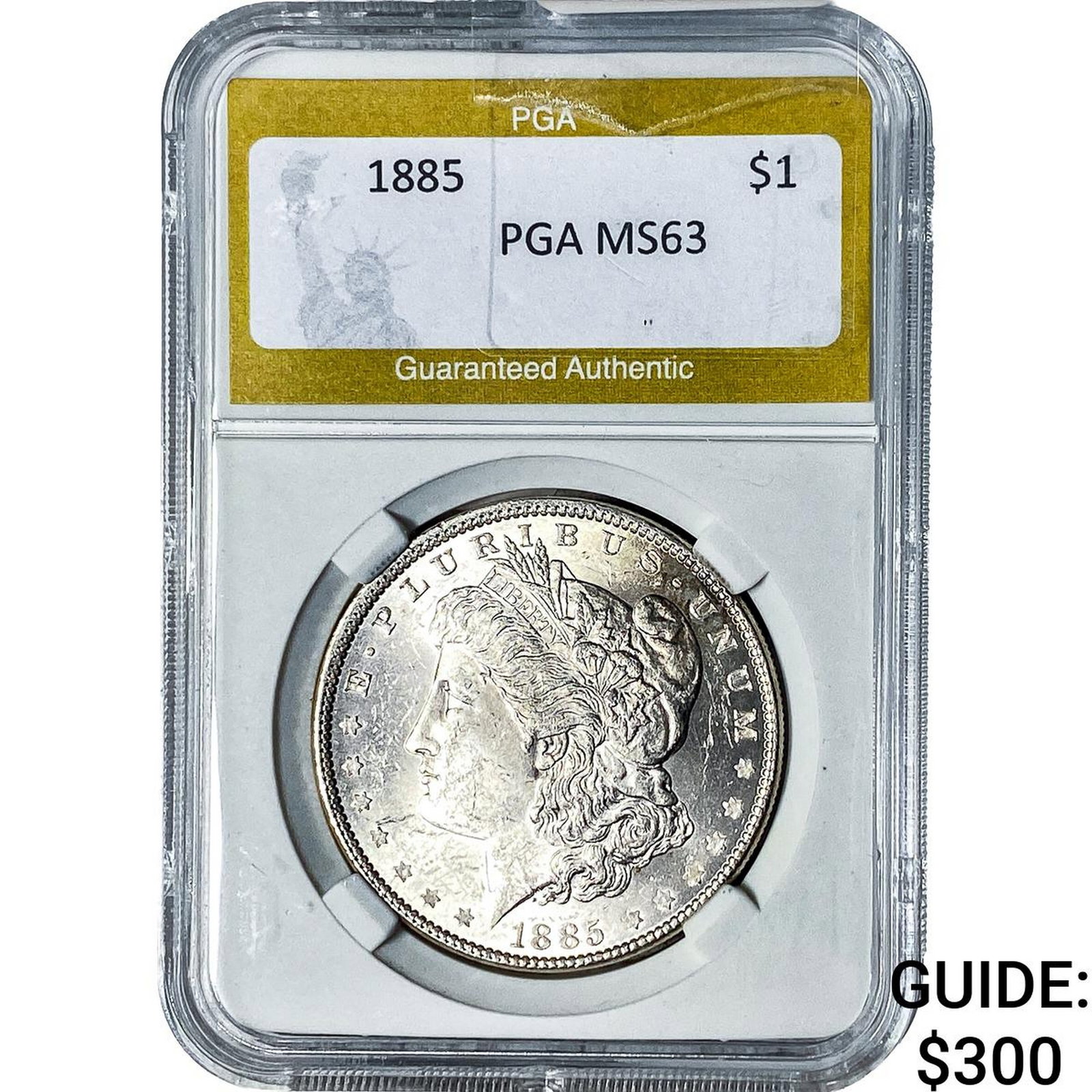 1885 Morgan Silver Dollar PGA MS63: 1885 Morgan Silver Dollar PGA MS63