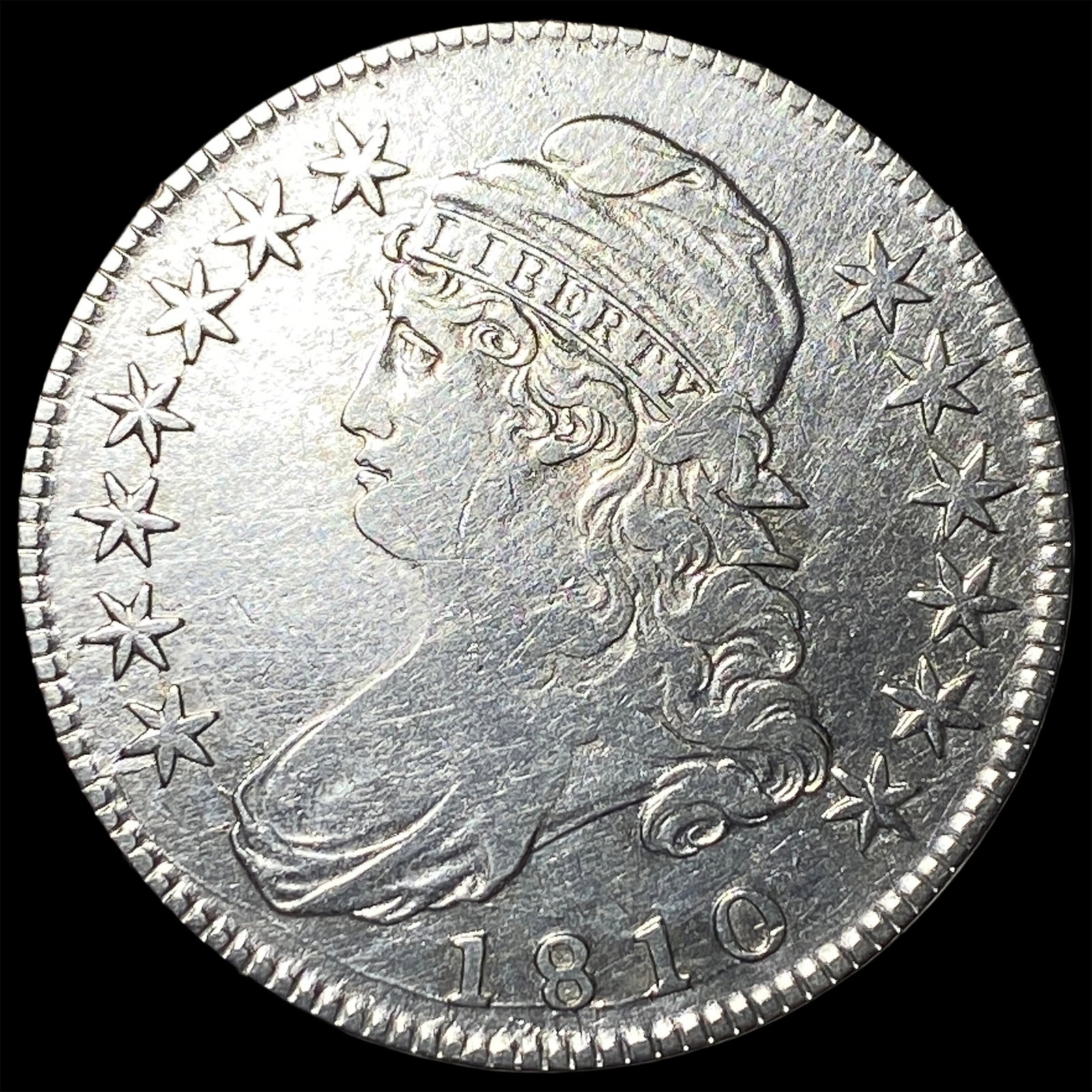 1810 Capped Bust Half Dollar NEARLY UNCIRCULATED (1 of 2)