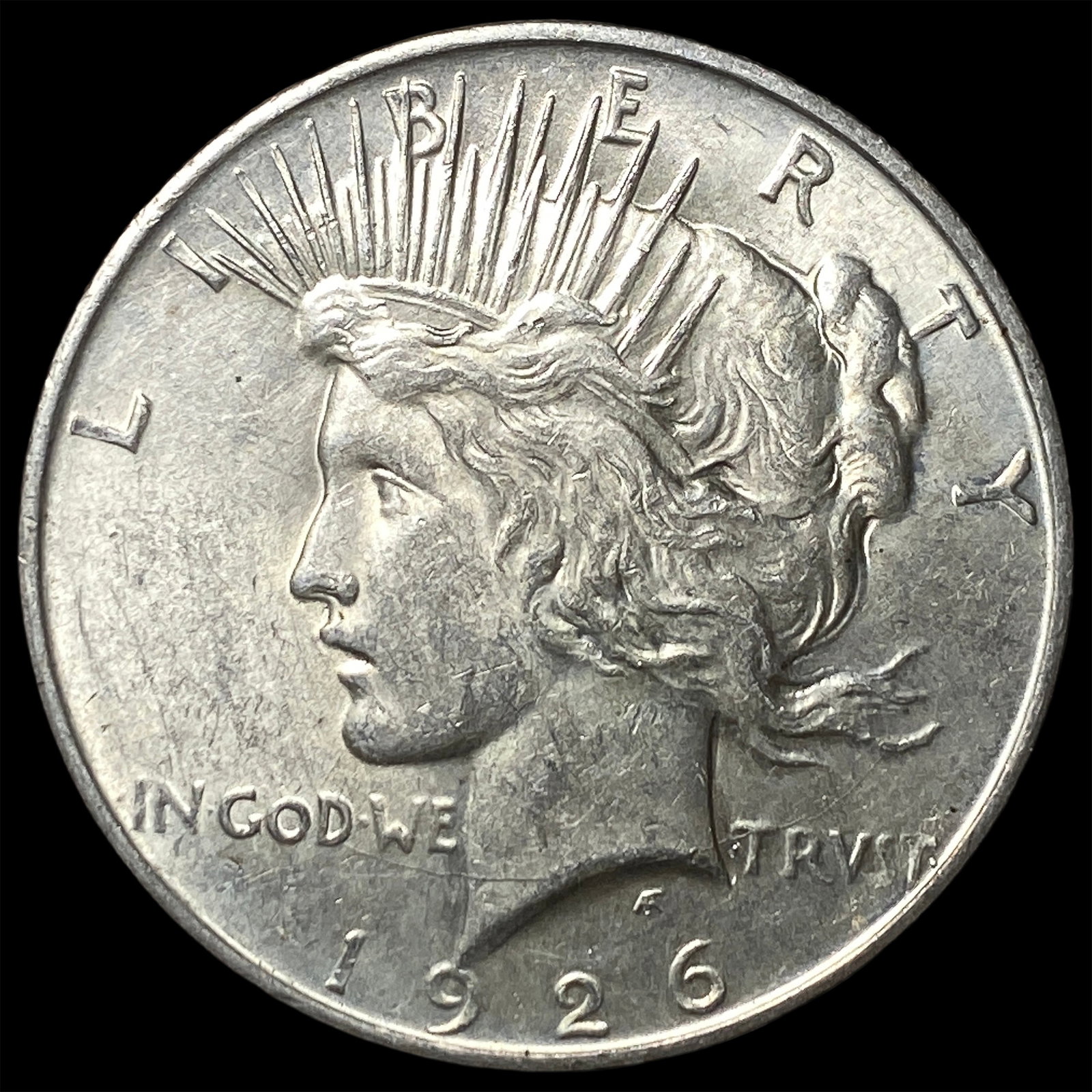 1926-D Peace Silver Dollar CHOICE AU: 1926-D Peace Silver Dollar CHOICE AU
