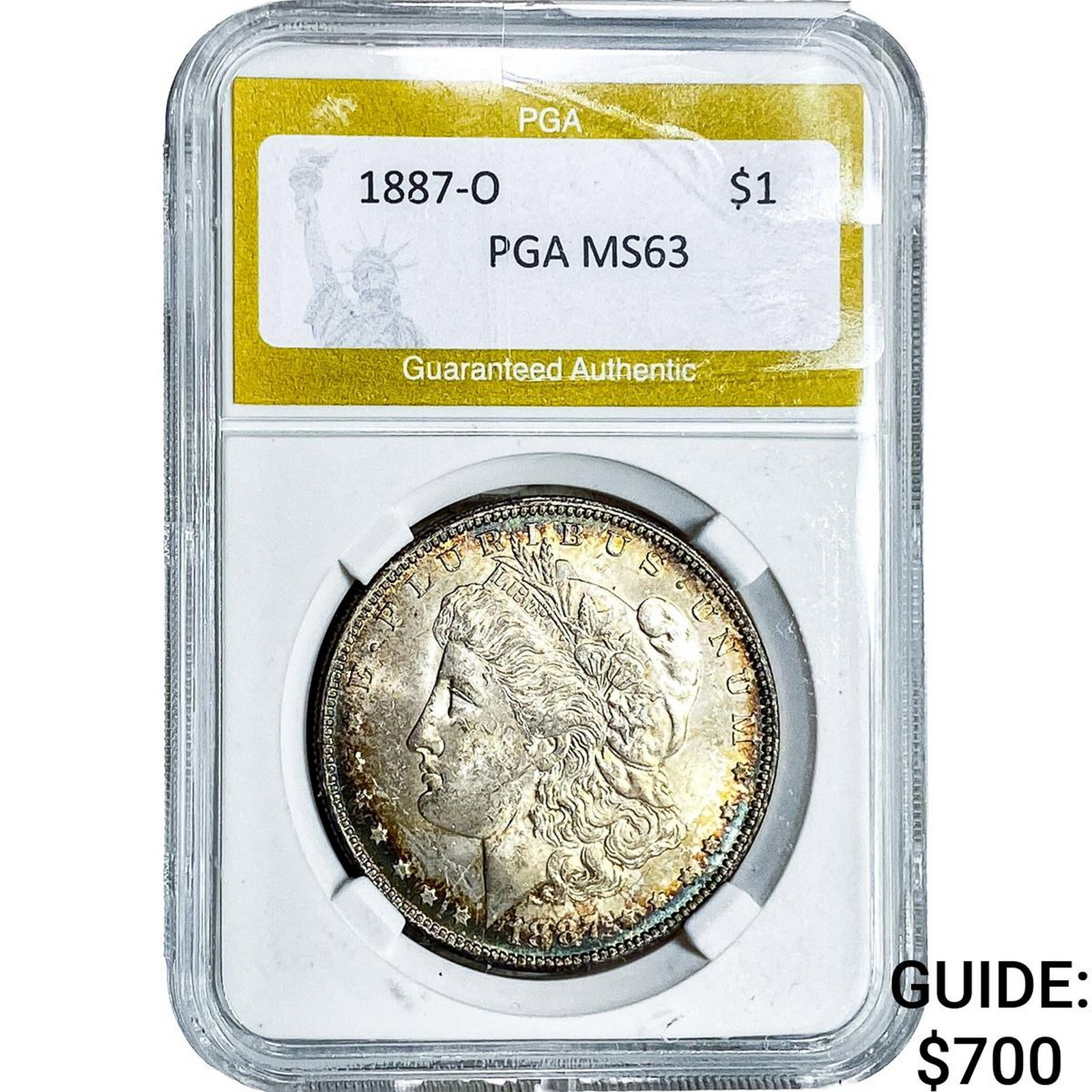 1887-O Morgan Silver Dollar PGA MS63 (1 of 2)