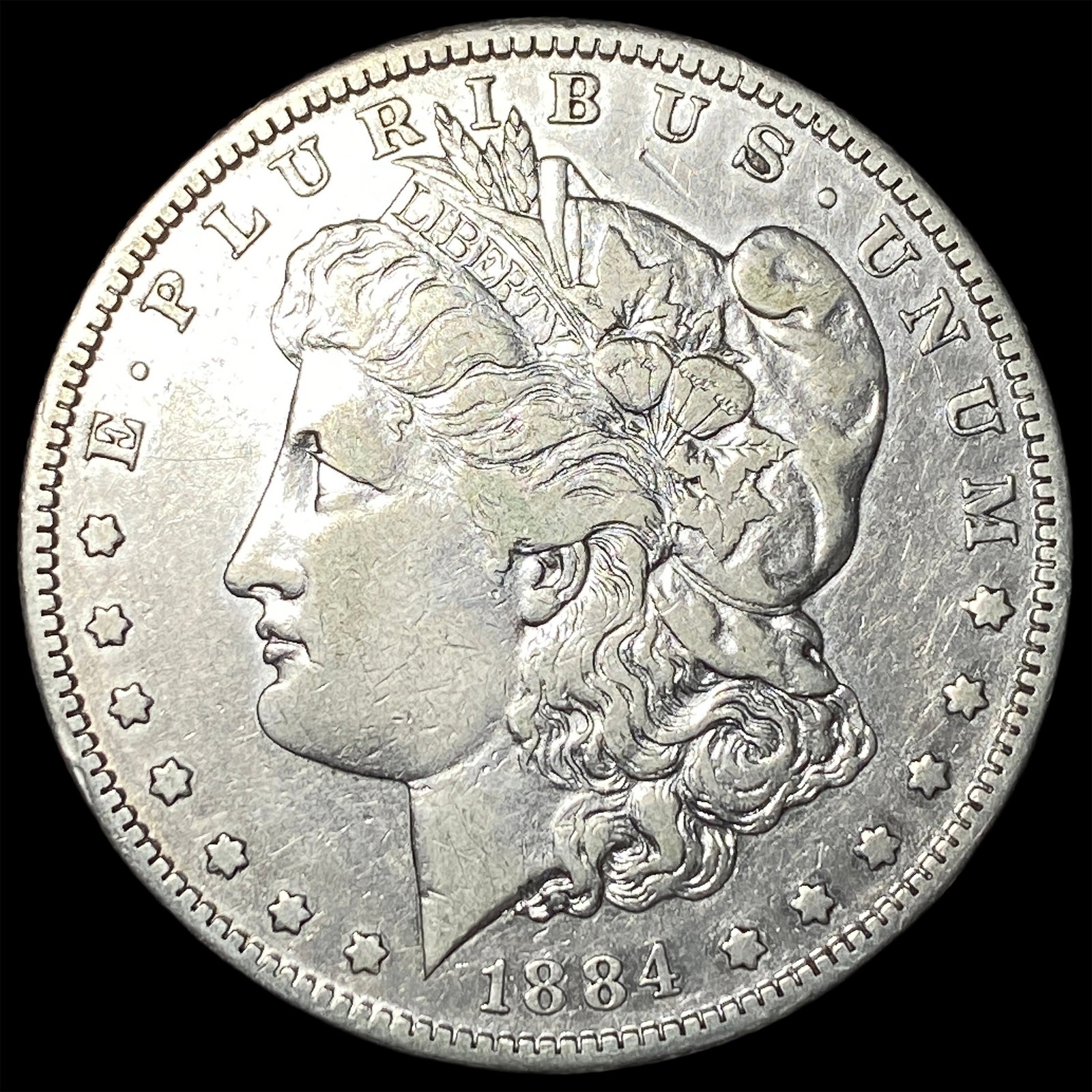 1884-S Silver Morgan Dollar NEARLY UNCIRCULATED: 1884-S Silver Morgan Dollar NEARLY UNCIRCULATED