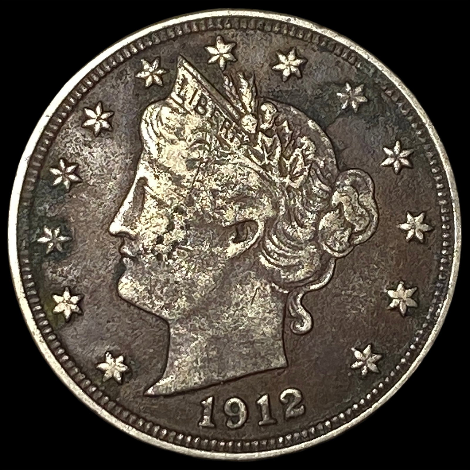 1912-D Liberty Head Nickel LIGHTLY CIRCULATED: 1912-D Liberty Head Nickel LIGHTLY CIRCULATED