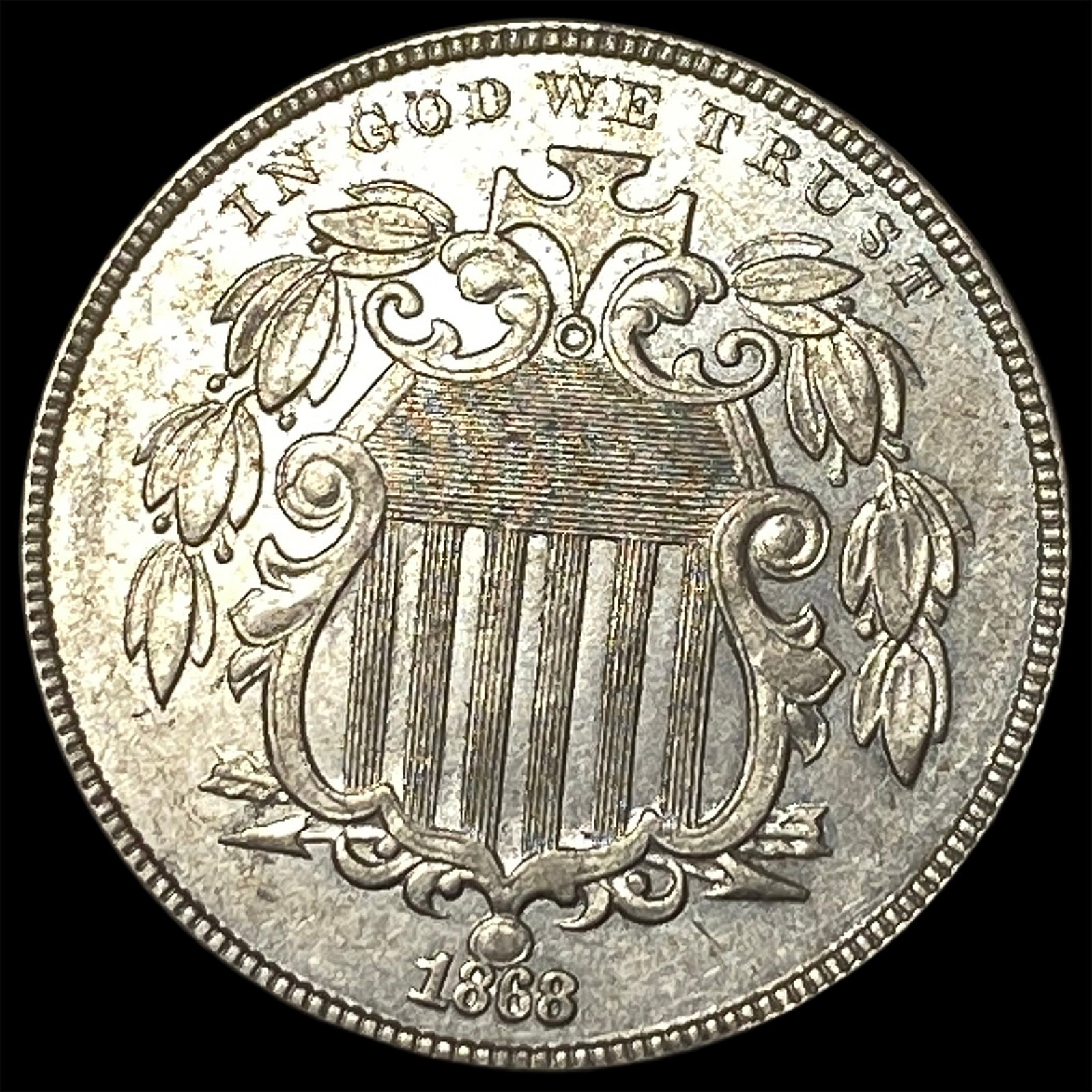 1868 Shield Nickel CHOICE AU (1 of 2)