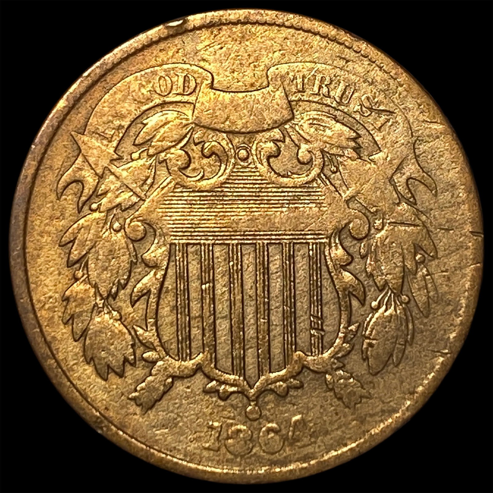 1864 Two-Cent Piece LIGHTLY CIRCULATED (1 of 2)