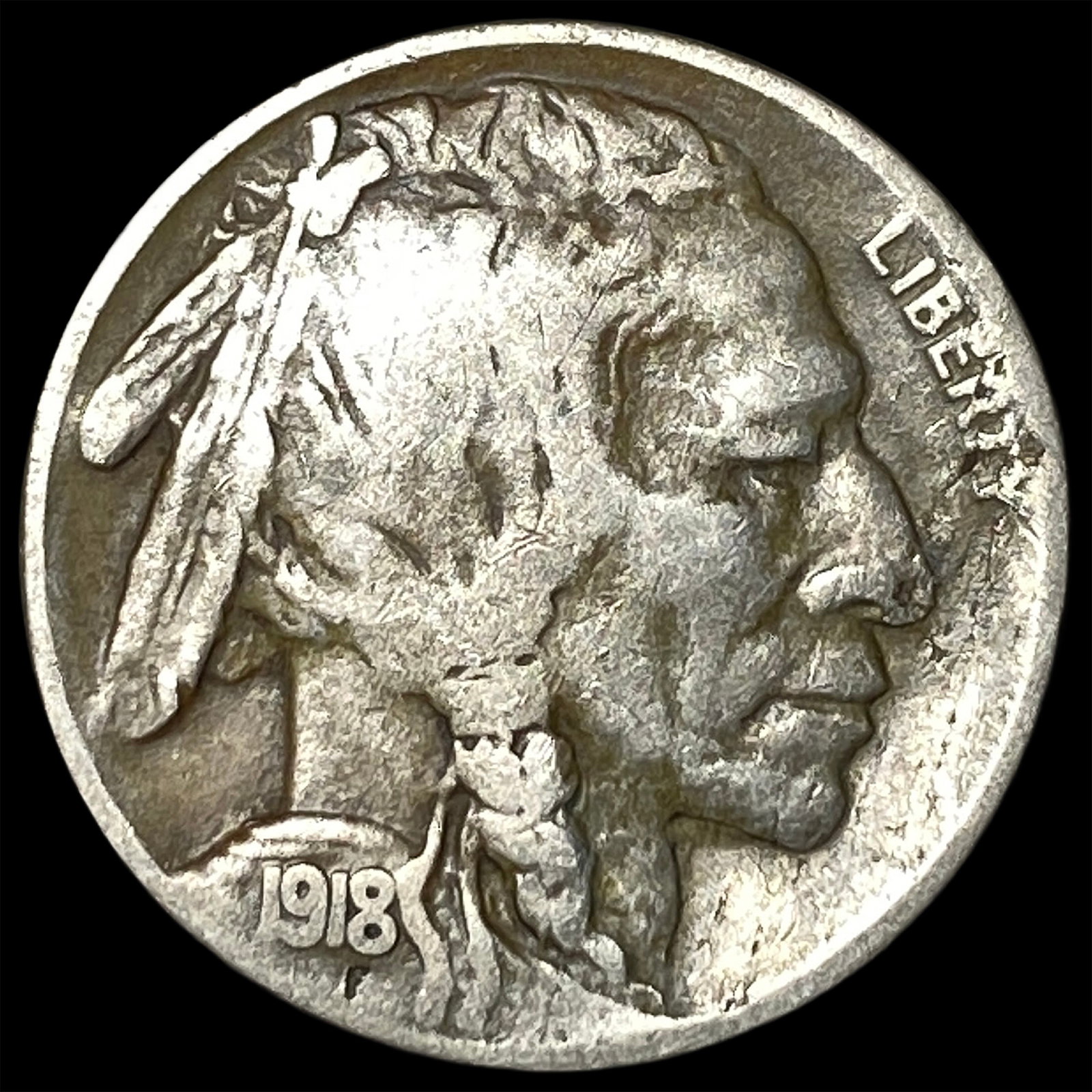 1918-S Buffalo Nickel LIGHTLY CIRCULATED: 1918-S Buffalo Nickel LIGHTLY CIRCULATED