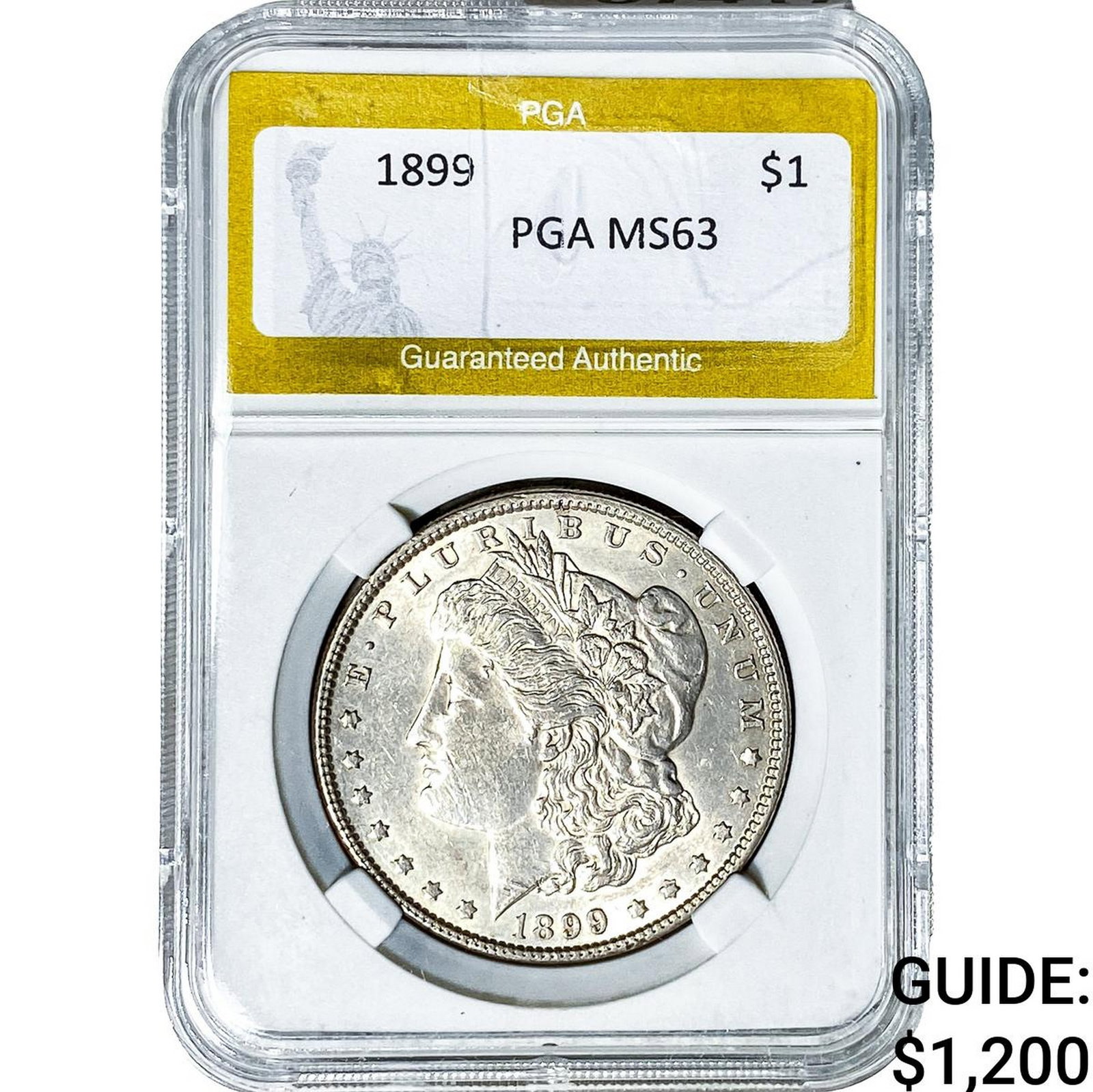 1899 Morgan Silver Dollar PGA MS63: 1899 Morgan Silver Dollar PGA MS63