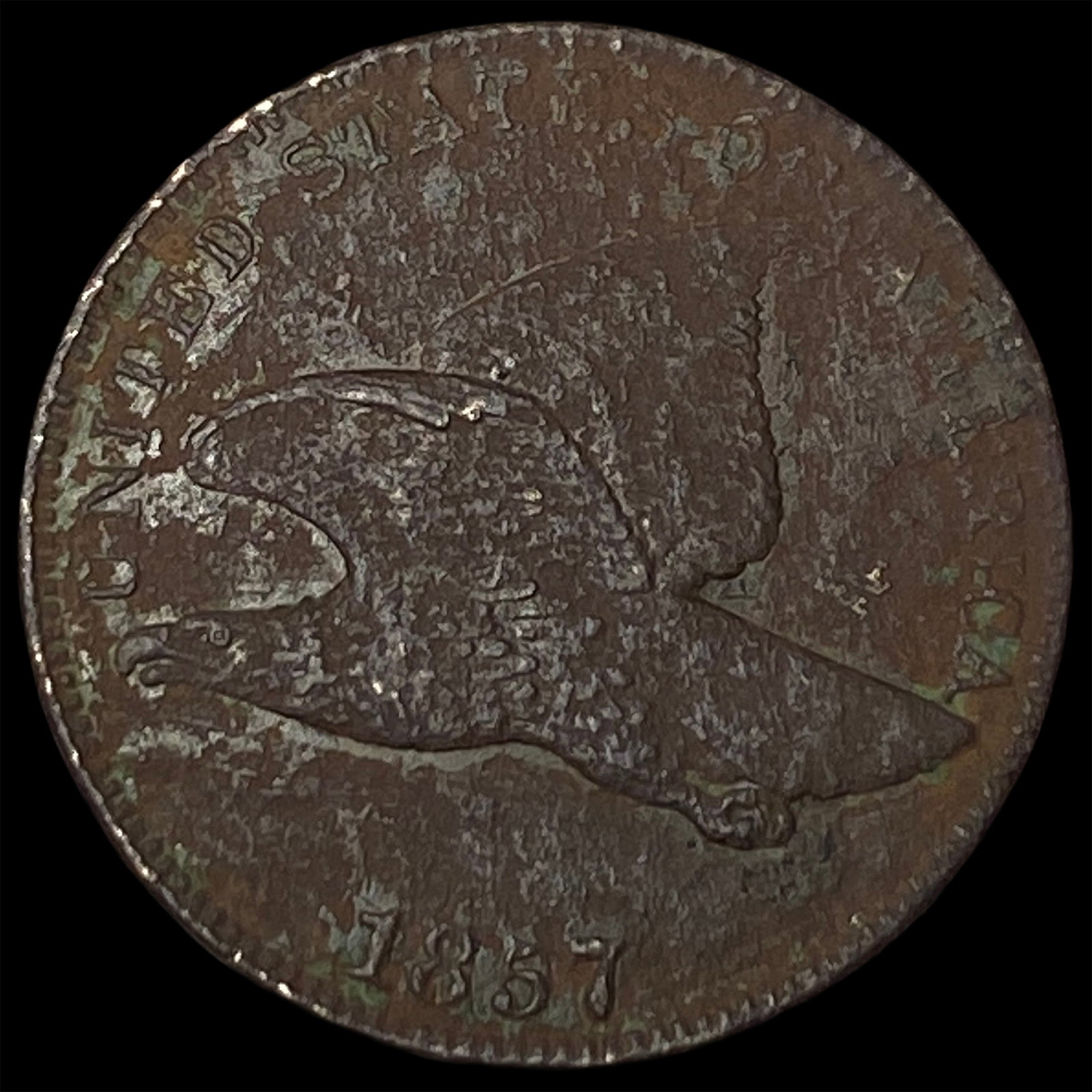 1857 Flying Eagle Cent NICELY CIRCULATED (1 of 2)