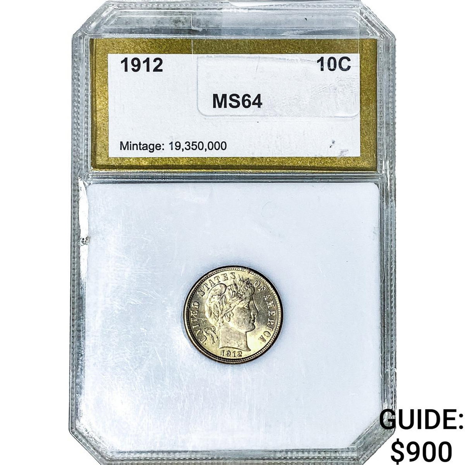 1912 Barber Dime PCI MS64 (1 of 2)
