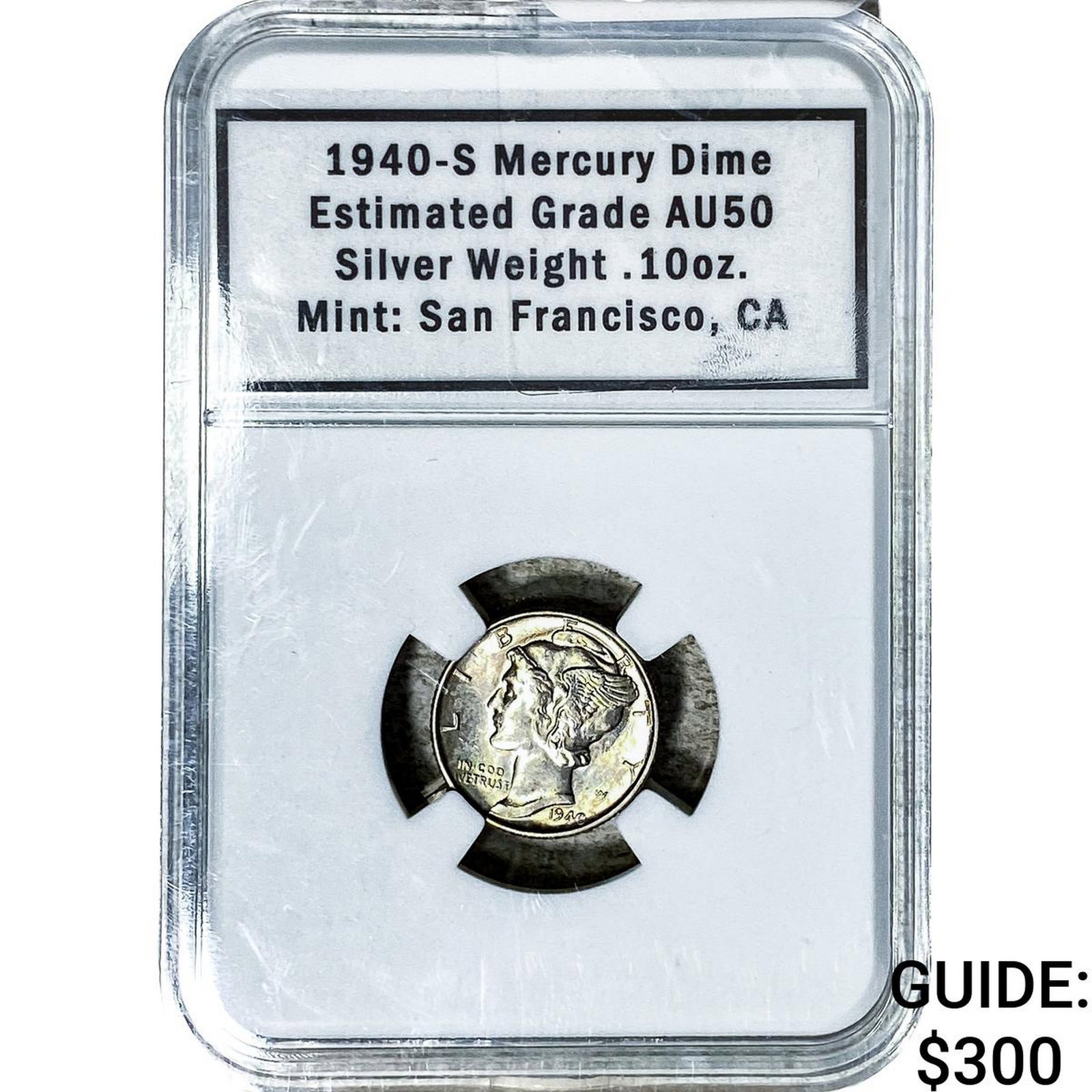 1940-S Mercury Silver Dime AU50 (1 of 2)