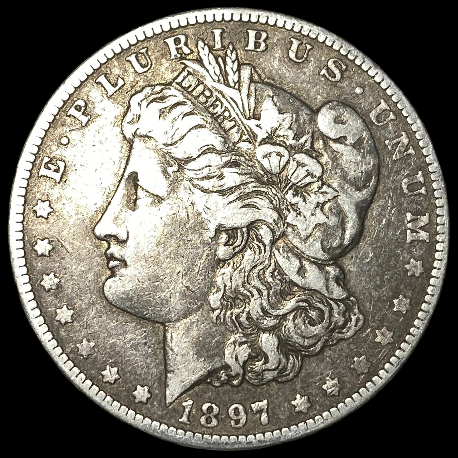 1897-O Silver Morgan Dollar NEARLY UNCIRCULATED: 1897-O Silver Morgan Dollar NEARLY UNCIRCULATED